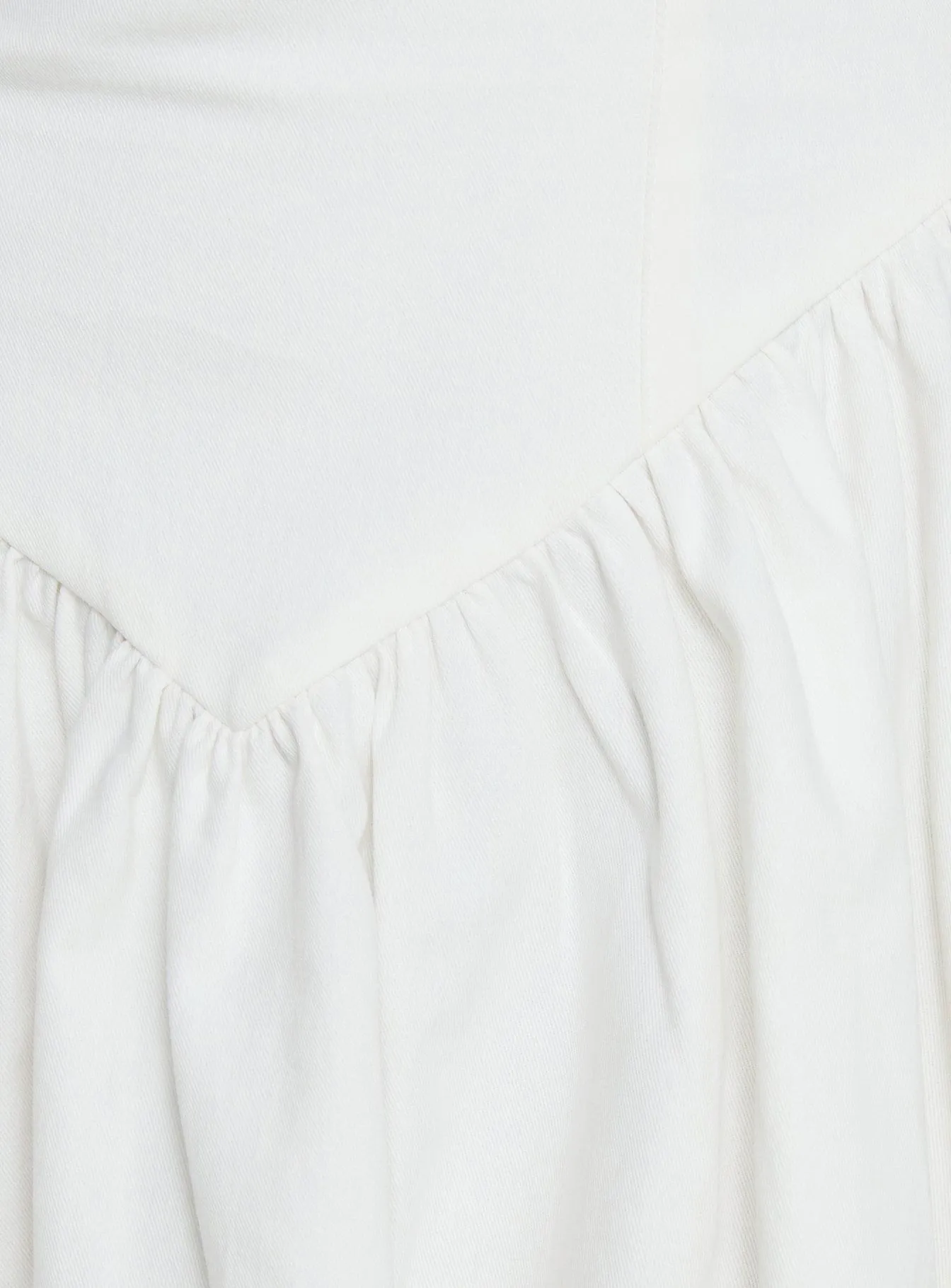 Esatora Halter Flare Mini Dress White sold by Princess Polly product image thumbnail 5