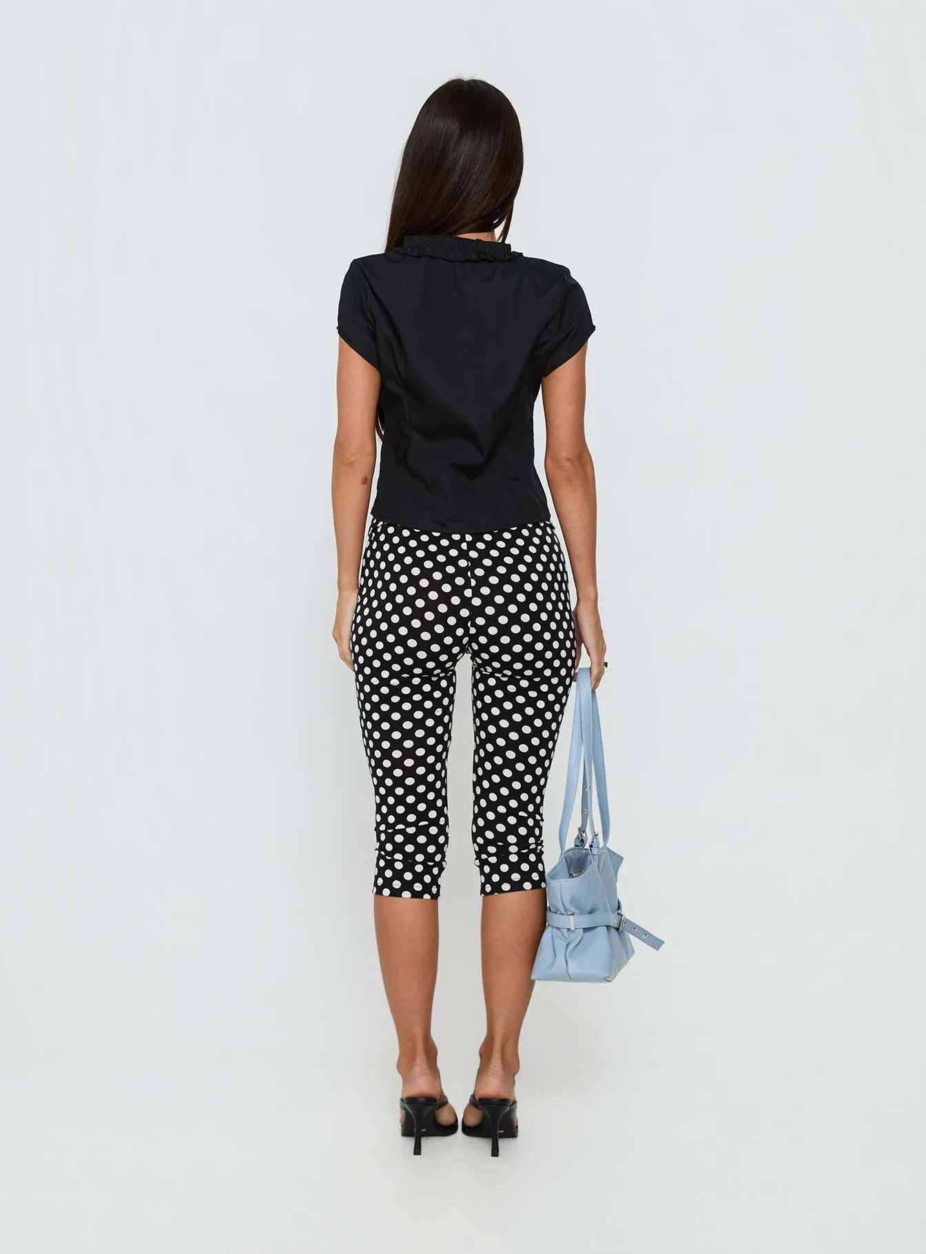 Isadonna Capri Pants Black Polka Dot sold by Princess Polly product image thumbnail 5