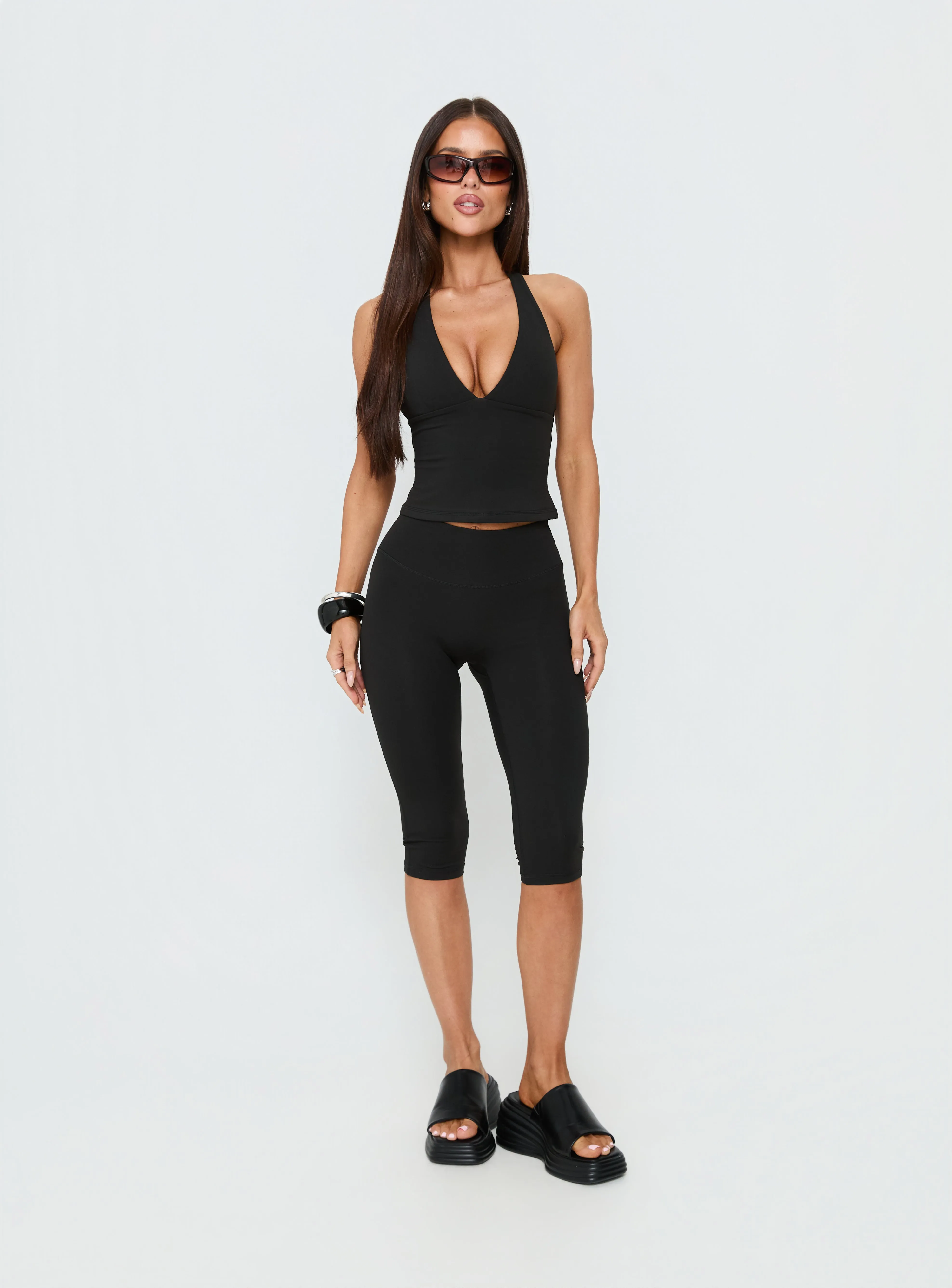 Power Hour Active Capri Leggings Black sold by Princess Polly product image thumbnail 2