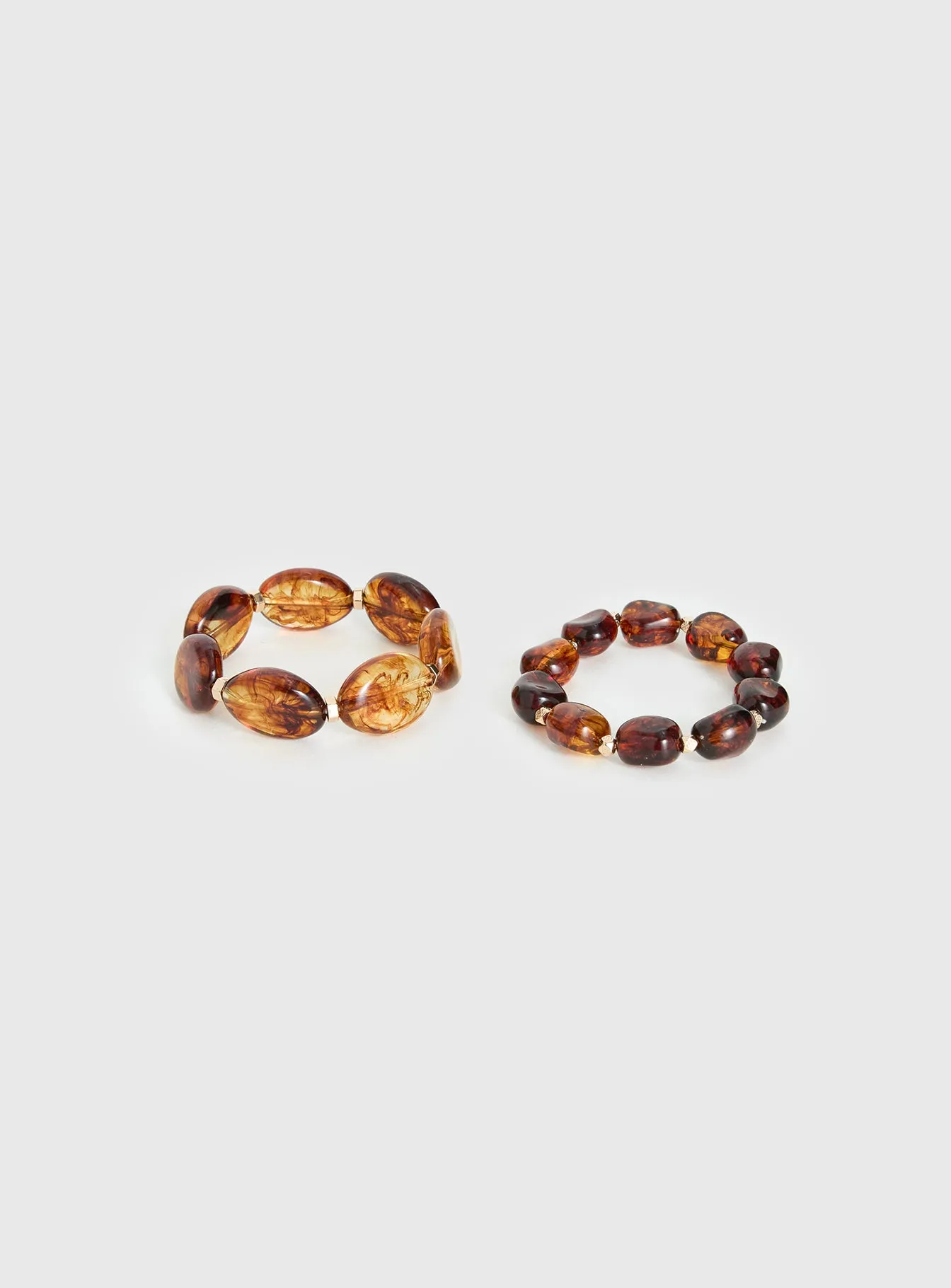 Solenne Beaded Bracelet Pack Tort sold by Princess Polly product image thumbnail 2