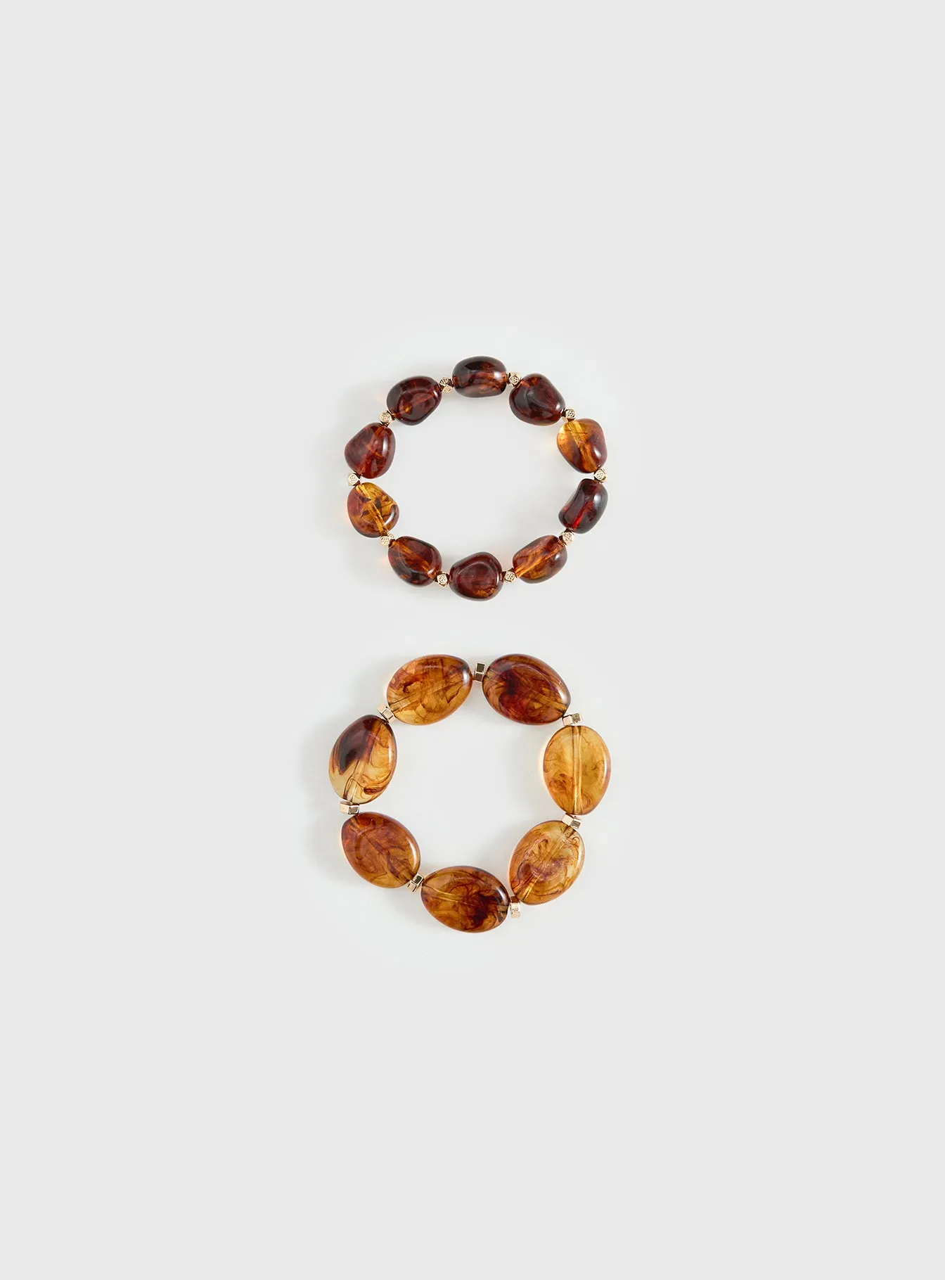 Solenne Beaded Bracelet Pack Tort sold by Princess Polly product image thumbnail 3