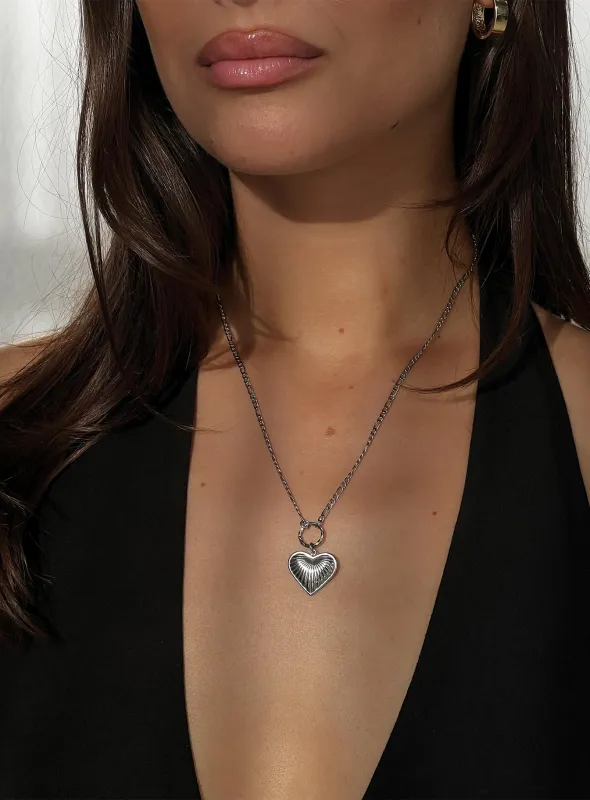 Honey Haze Stainless Silver Pendant Necklace Silver made by Princess Polly