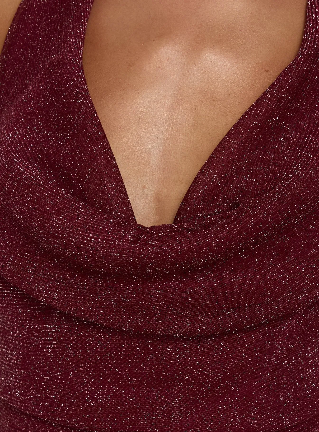 Wild Bunch Cowl Neck Backless Maxi Dress Burgundy sold by Princess Polly product image thumbnail 5