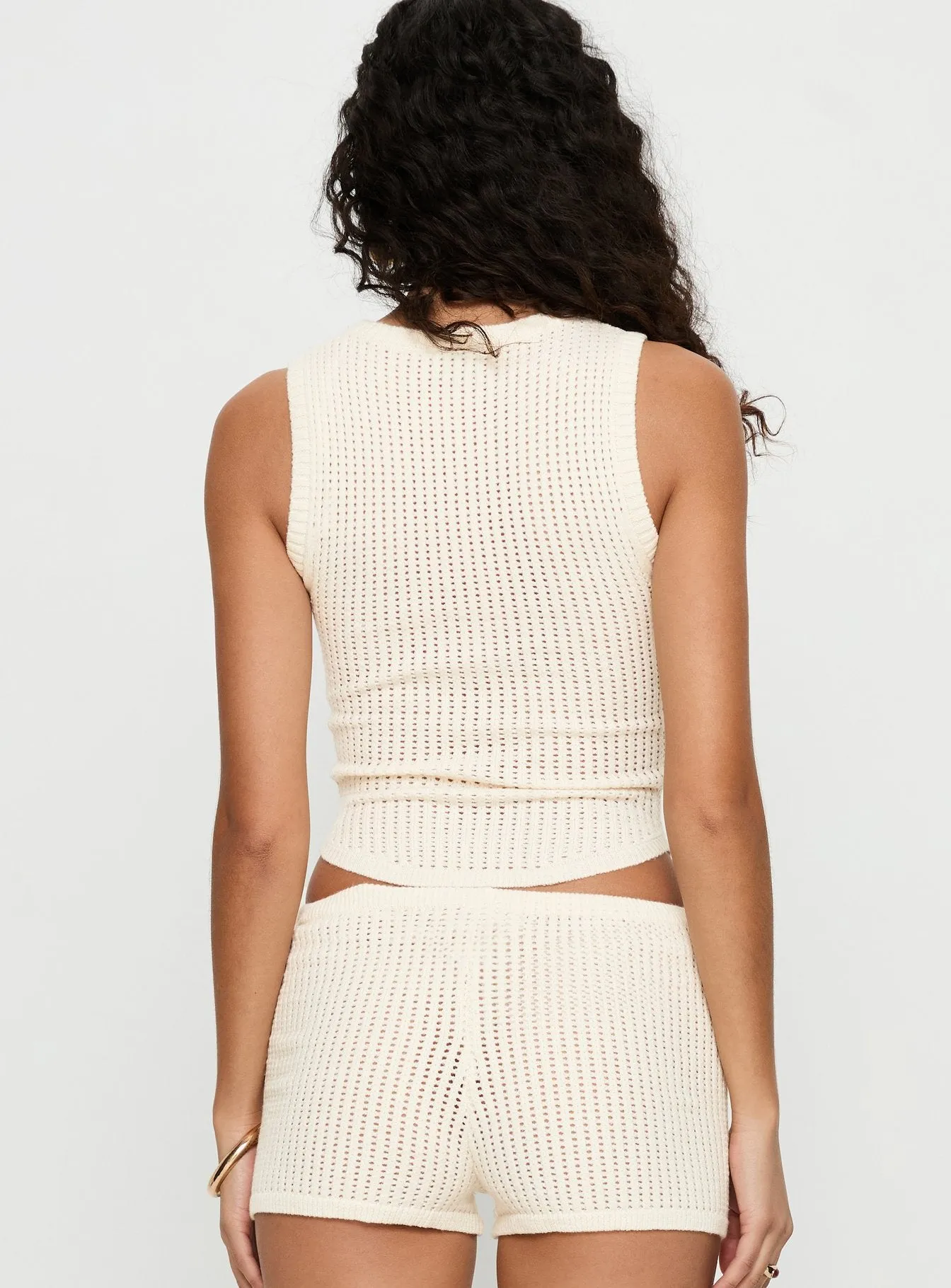 Leilah Crochet Tank Top Cream sold by Princess Polly product image thumbnail 5