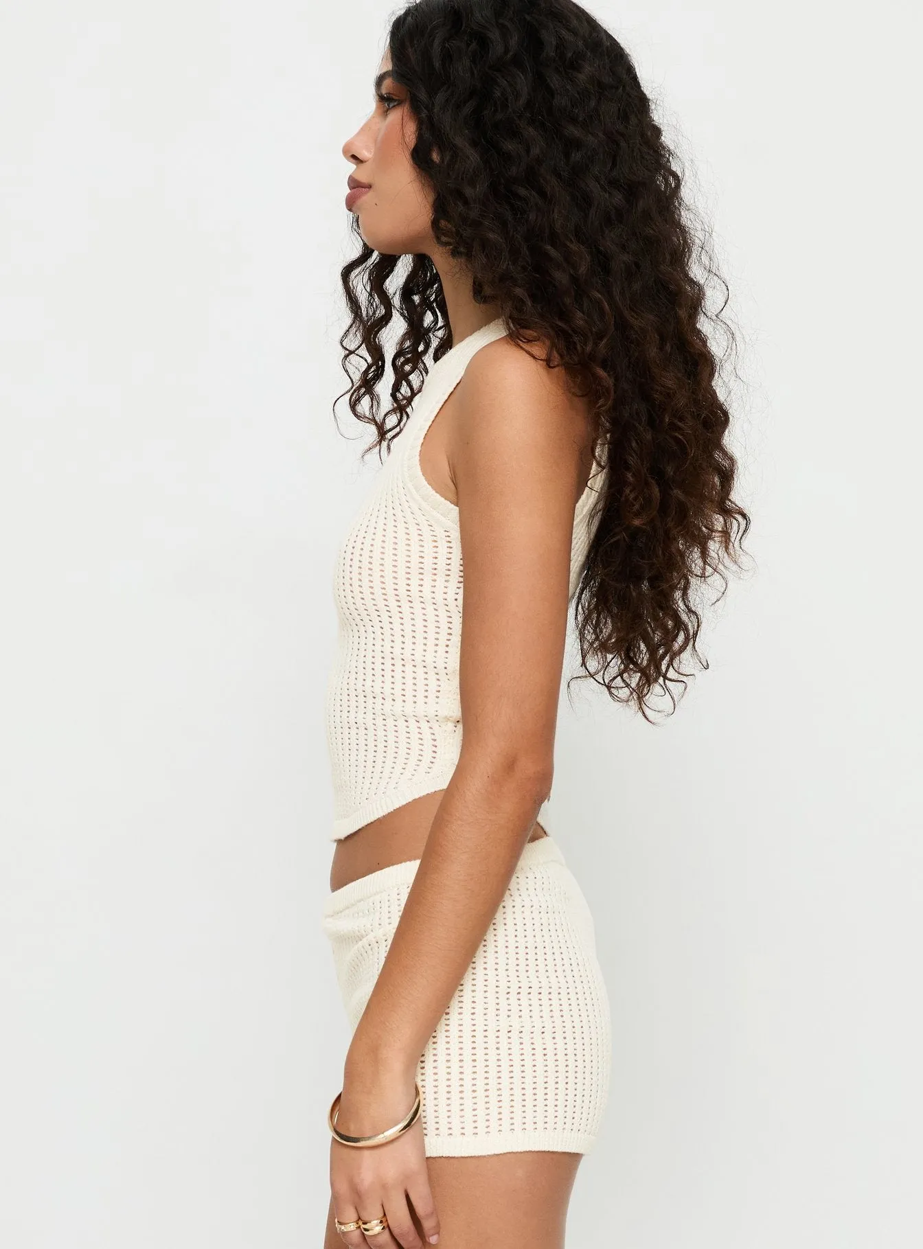 Leilah Crochet Tank Top Cream sold by Princess Polly product image thumbnail 4