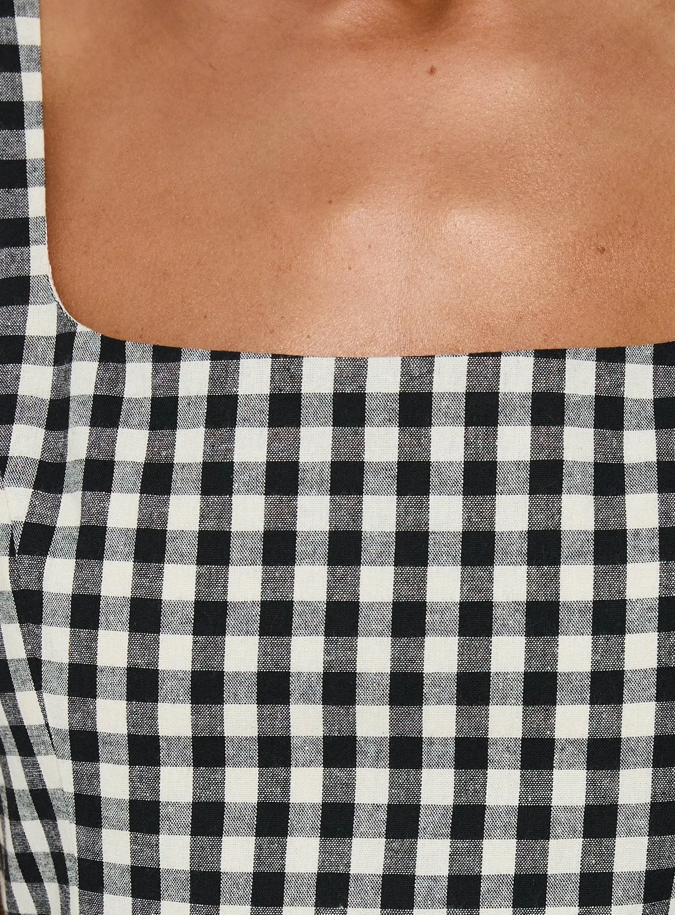 Orivelle Tie Back Playsuit Black / White sold by Princess Polly product image thumbnail 5