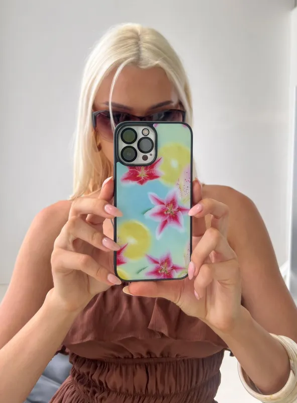 Infallible iPhone Case Aqua Tropical made by Princess Polly