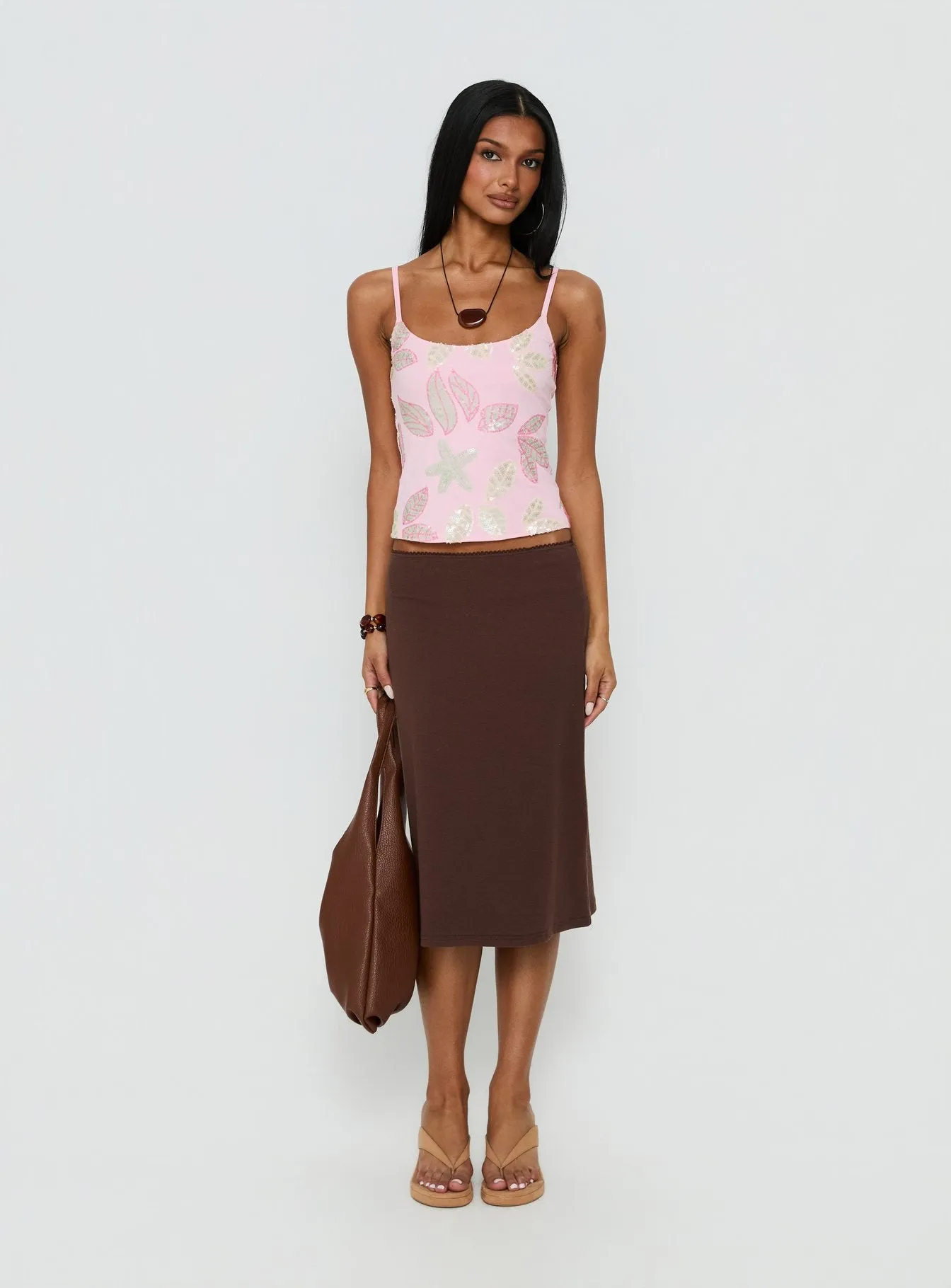 Lunavia Sequin Cami Top Pink sold by Princess Polly product image thumbnail 3