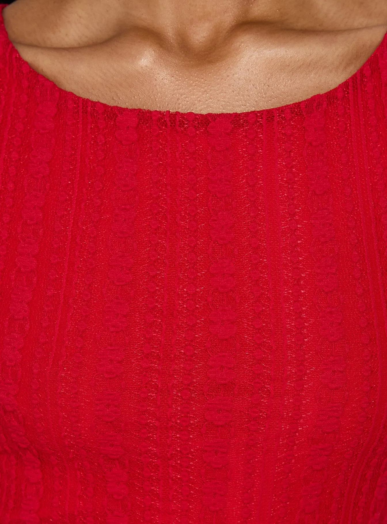 Miamora Lace Mini Dress Red sold by Princess Polly product image thumbnail 5