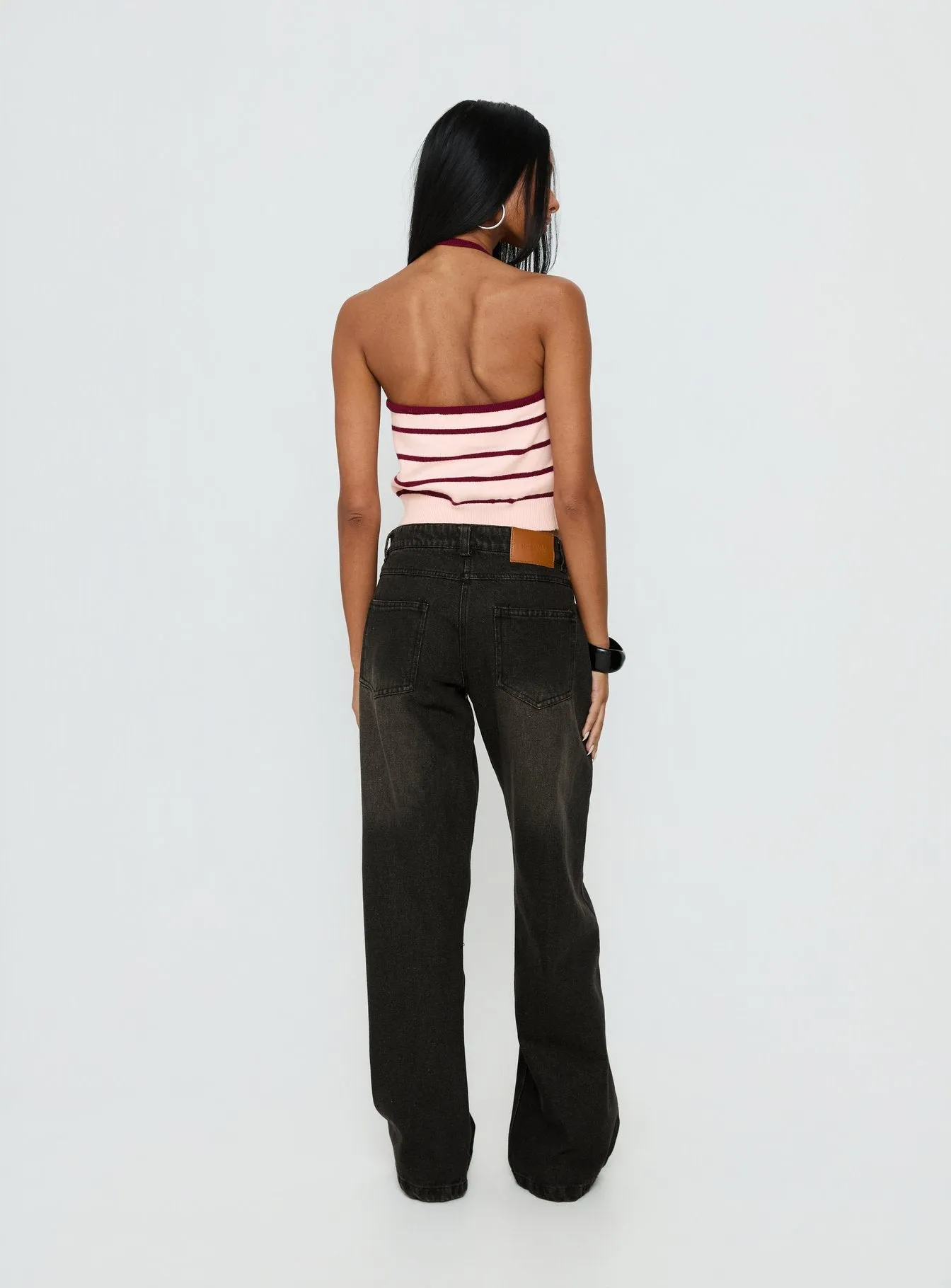 Korinne Low Rise Baggy Jeans Washed Charcoal sold by Princess Polly product image thumbnail 4