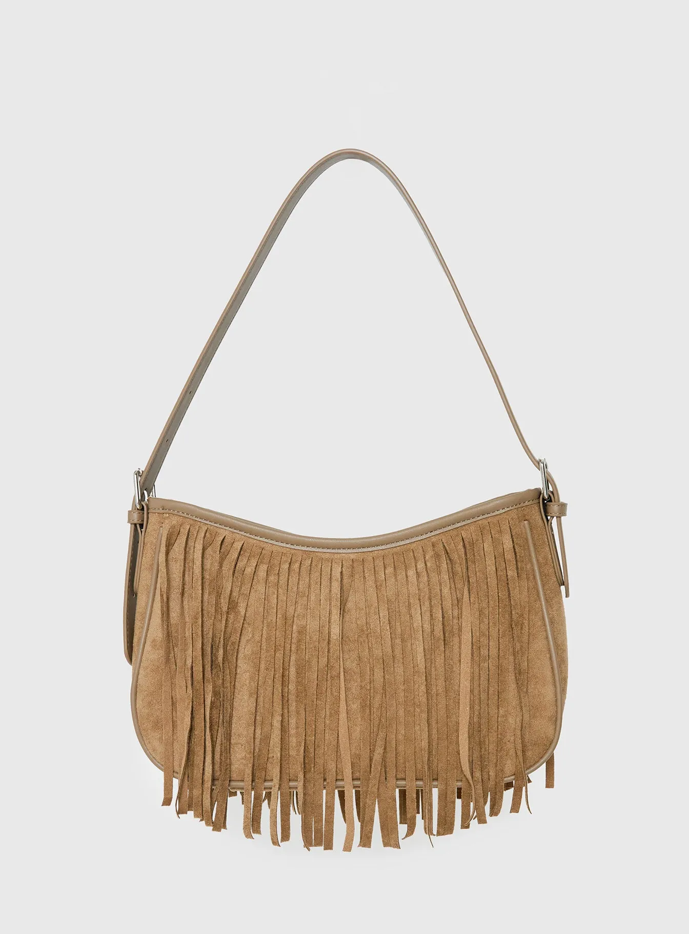 Estie Tassel Shoulder Bag Taupe sold by Princess Polly product image thumbnail 2