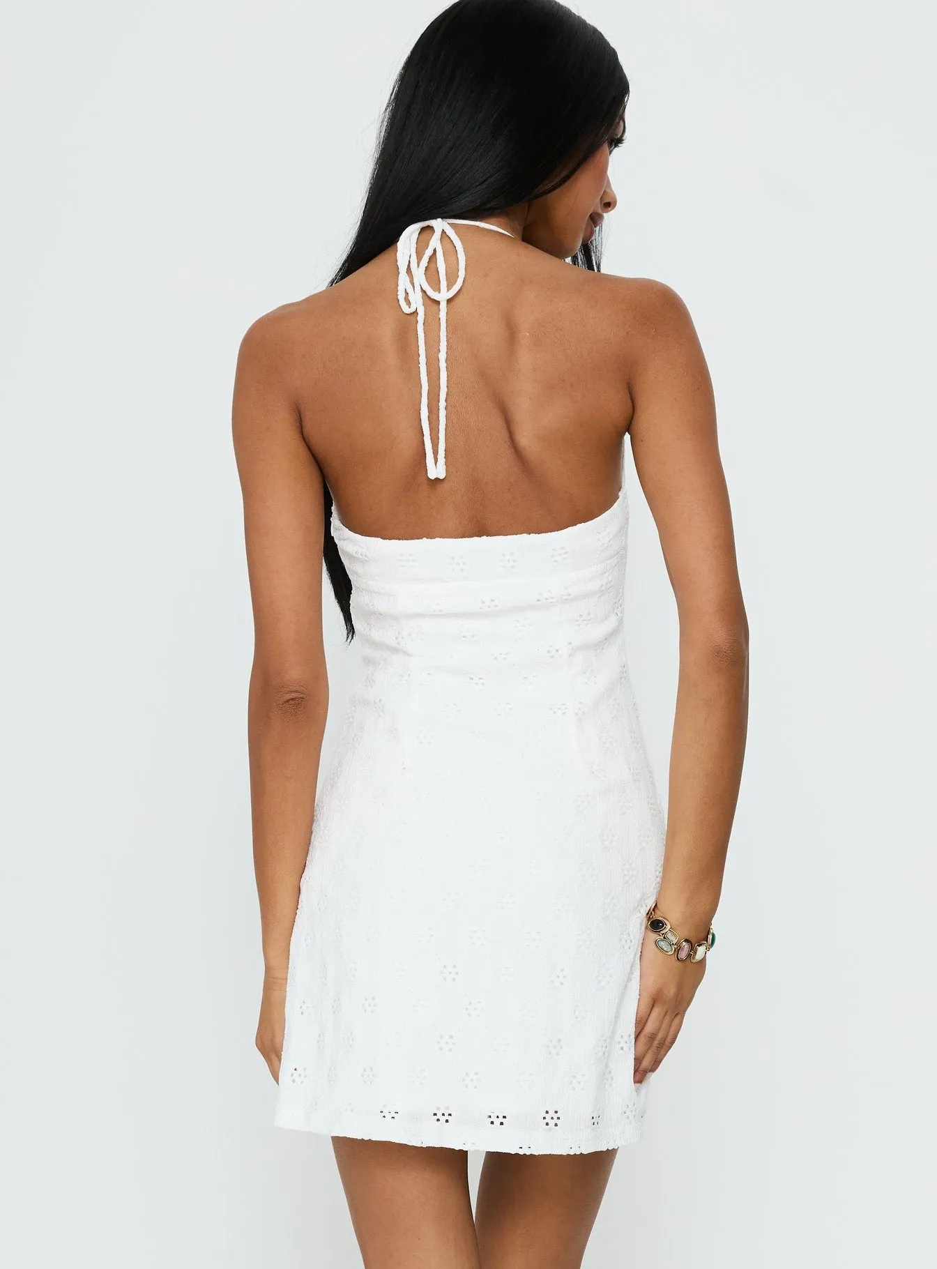 Summer Cider Embroidered Mini Dress White sold by Princess Polly product image thumbnail 5