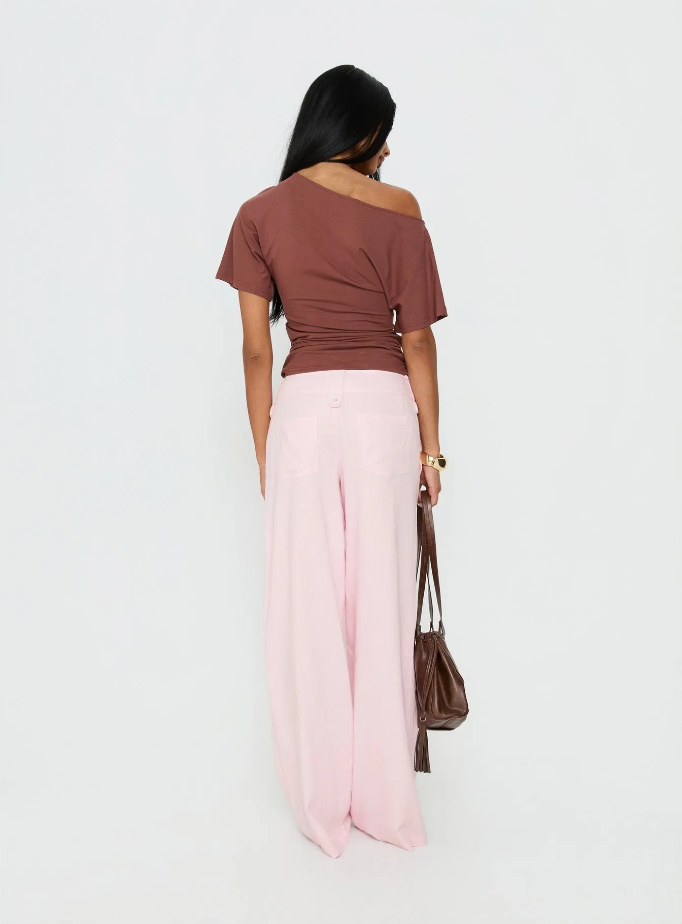 Pedra Wide Leg Pant Pink sold by Princess Polly product image thumbnail 4