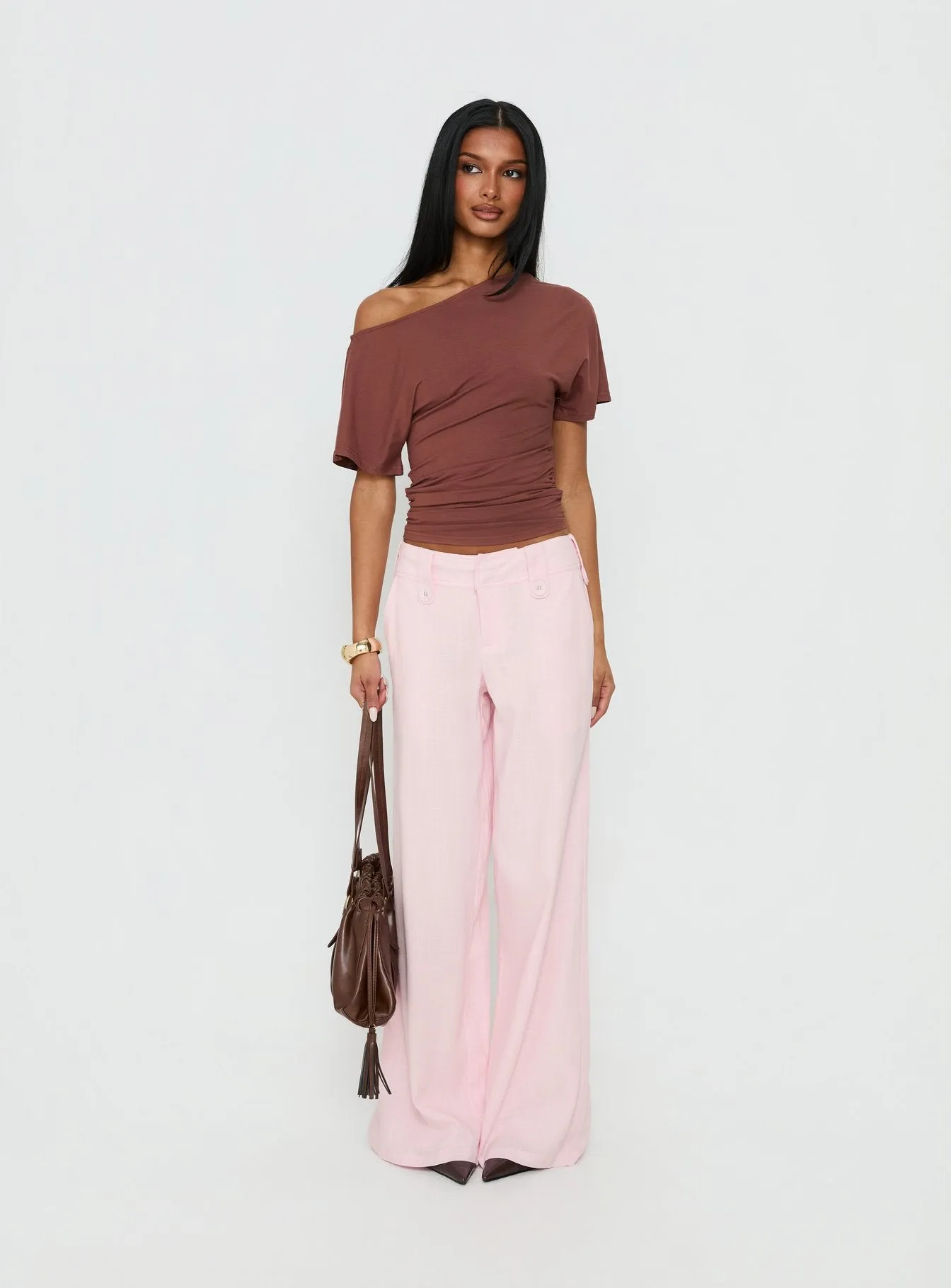 Pedra Wide Leg Pant Pink sold by Princess Polly product image thumbnail 2