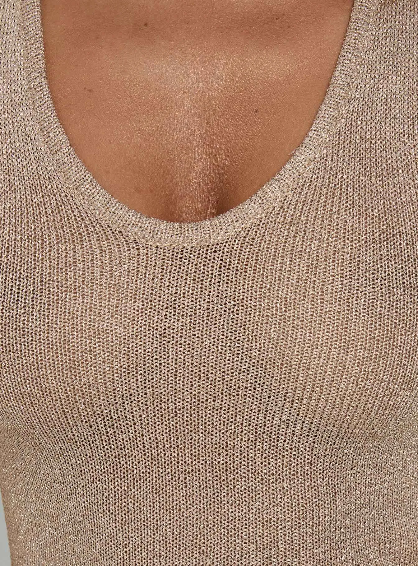 How To Live Tank Top Gold Glitter sold by Princess Polly product image thumbnail 5