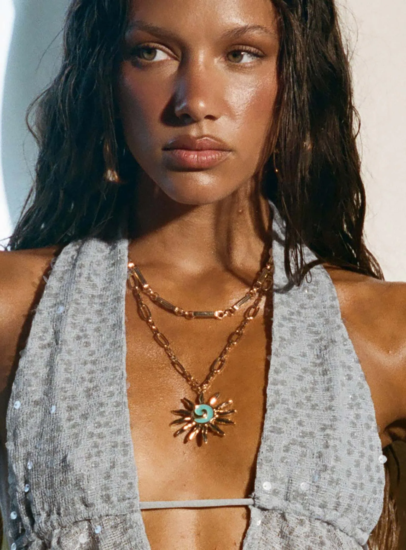 Split The Difference Necklace Pack Gold sold by Princess Polly product image thumbnail 5