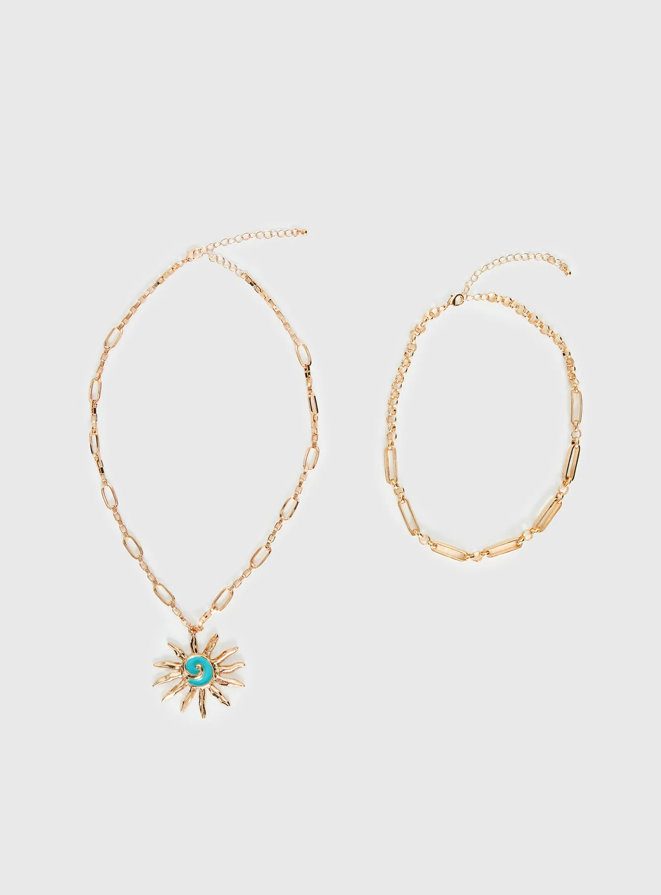 Split The Difference Necklace Pack Gold sold by Princess Polly product image thumbnail 3