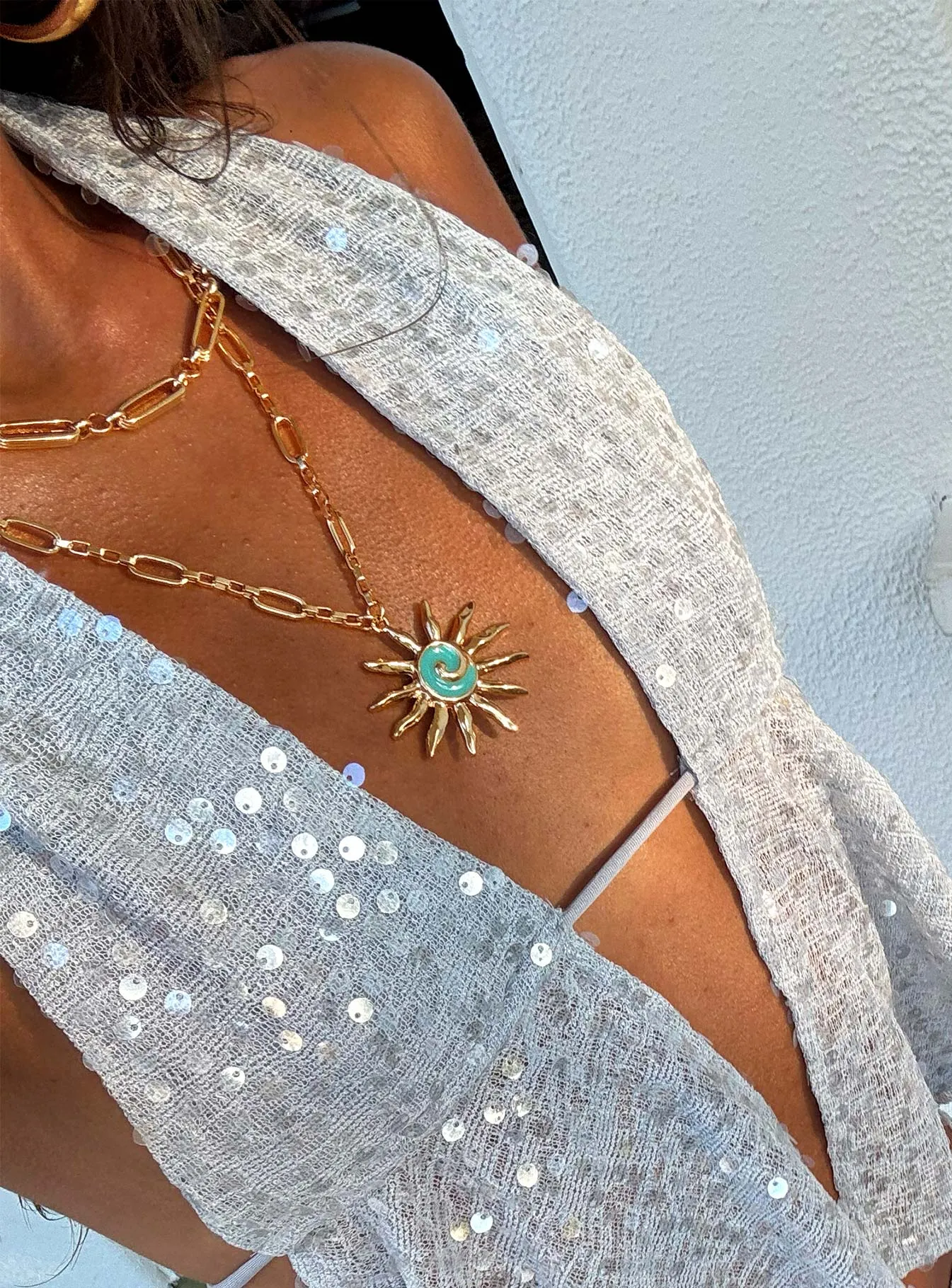 Split The Difference Necklace Pack Gold sold by Princess Polly