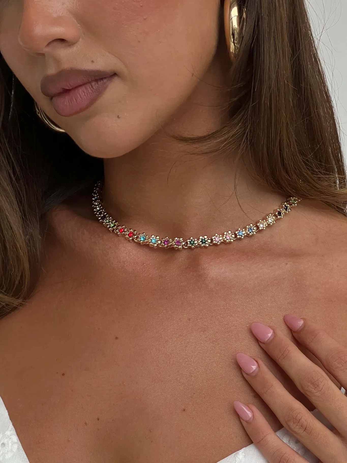 Fever Kiss Gemstone Necklace Gold sold by Princess Polly