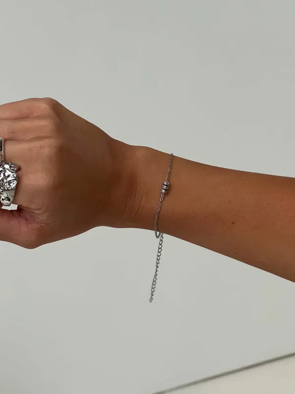 Sky Crush Stainless Steel Bracelet Silver made by Princess Polly