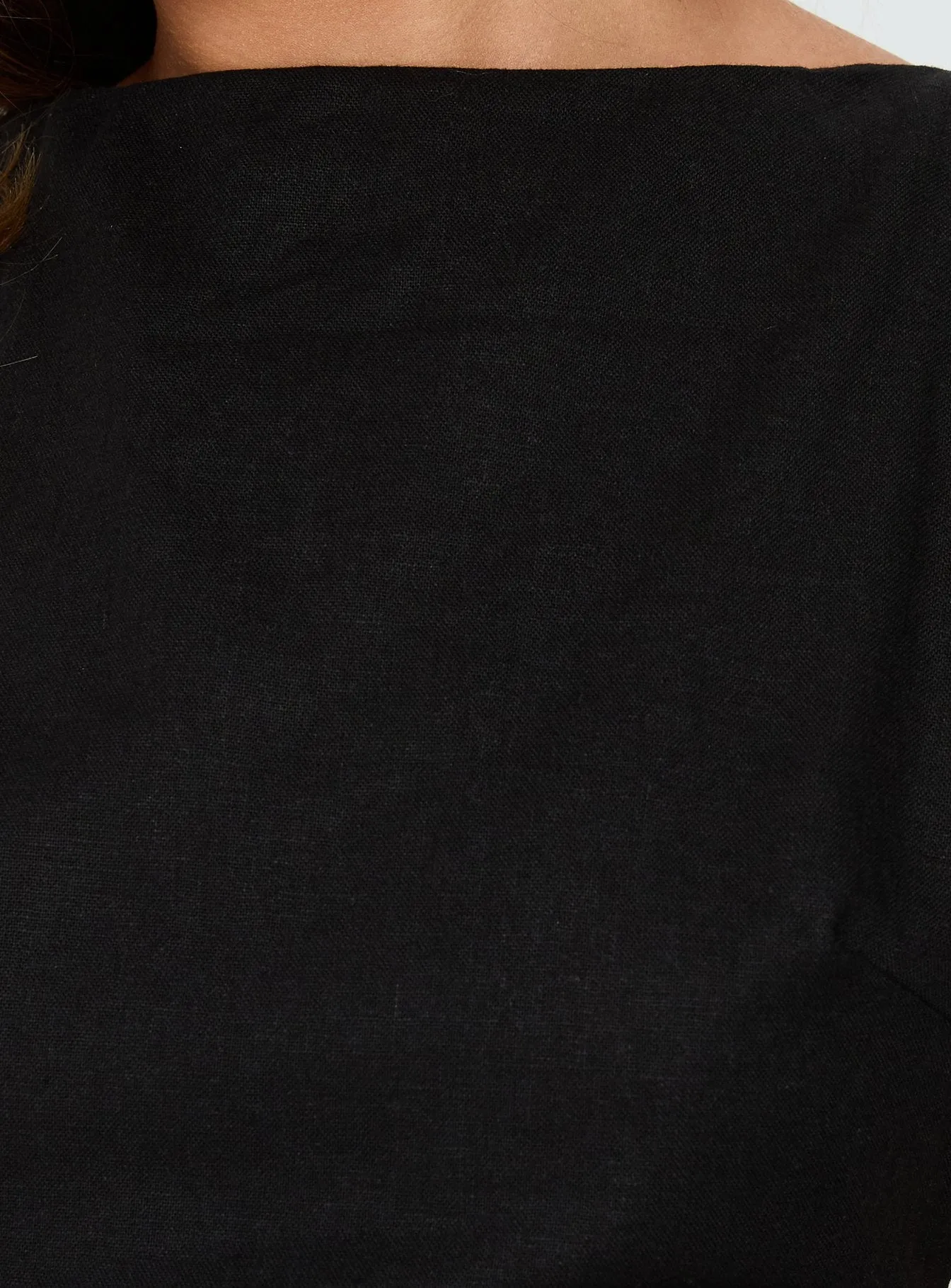 Veara Linen Low Back Tie Detail Playsuit Black sold by Princess Polly product image thumbnail 5