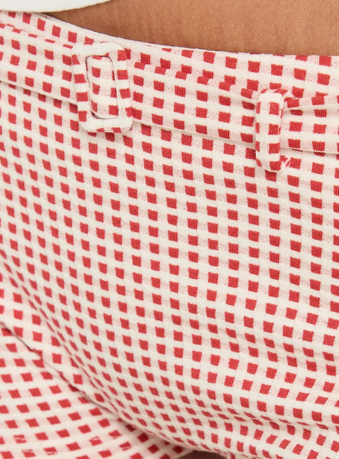Fast Cars Micro Shorts Red Gingham sold by Princess Polly product image thumbnail 5