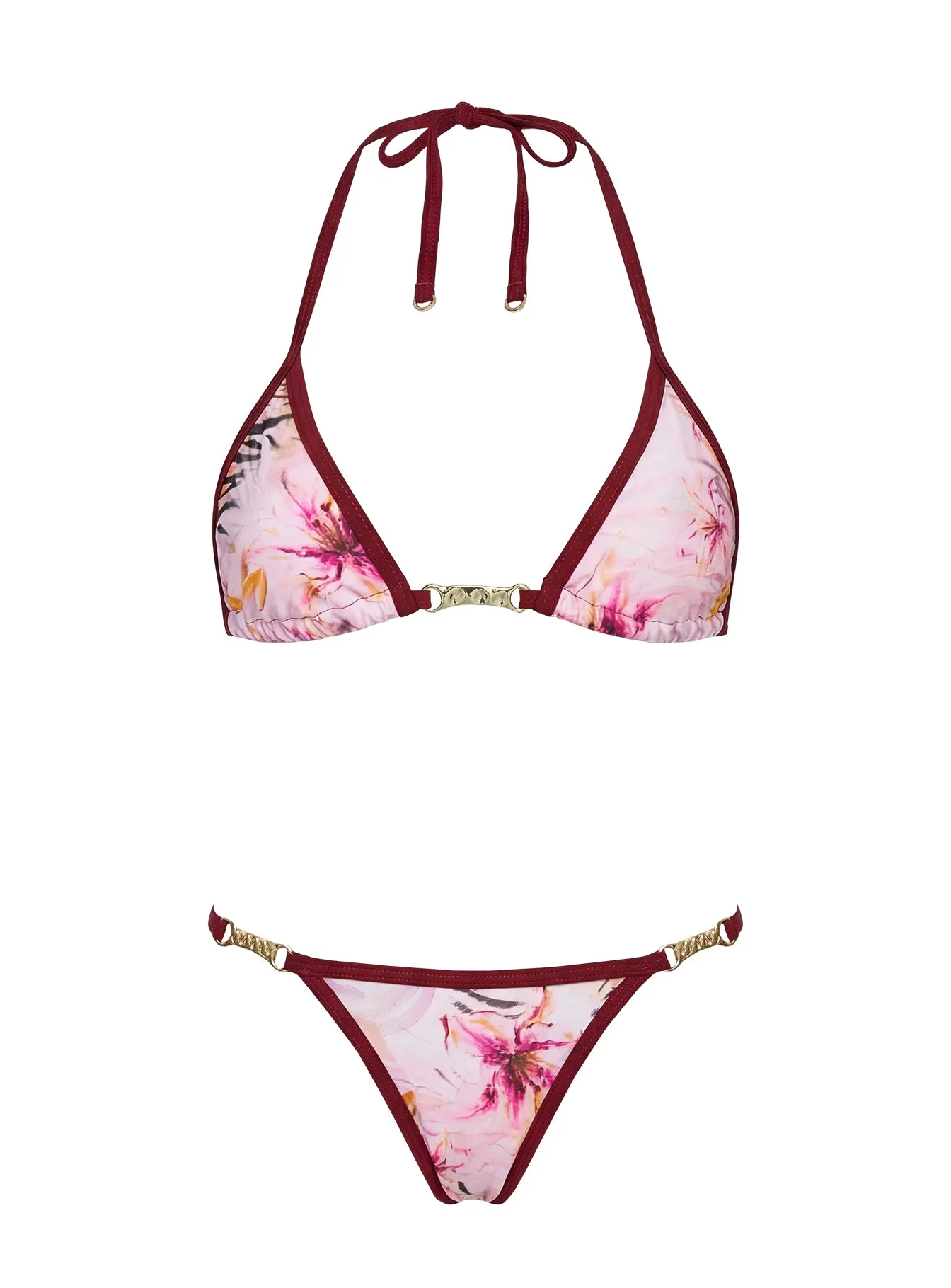 Maurita Hardware Halter Bikini Top Multi Floral sold by Princess Polly product image thumbnail 5
