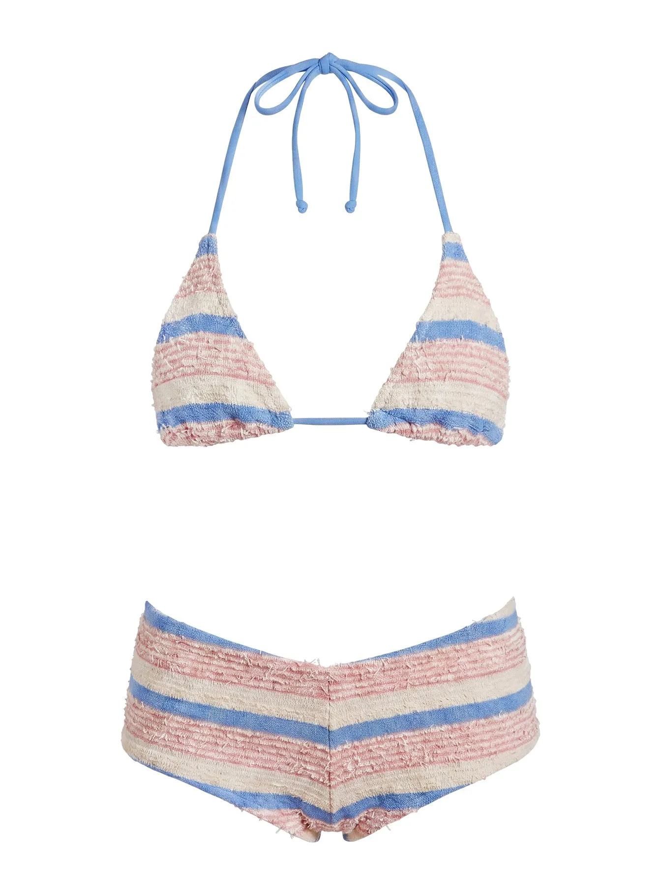 Summer Sweetness Micro Swim Shorts Blue / Pink Stripe sold by Princess Polly product image thumbnail 5