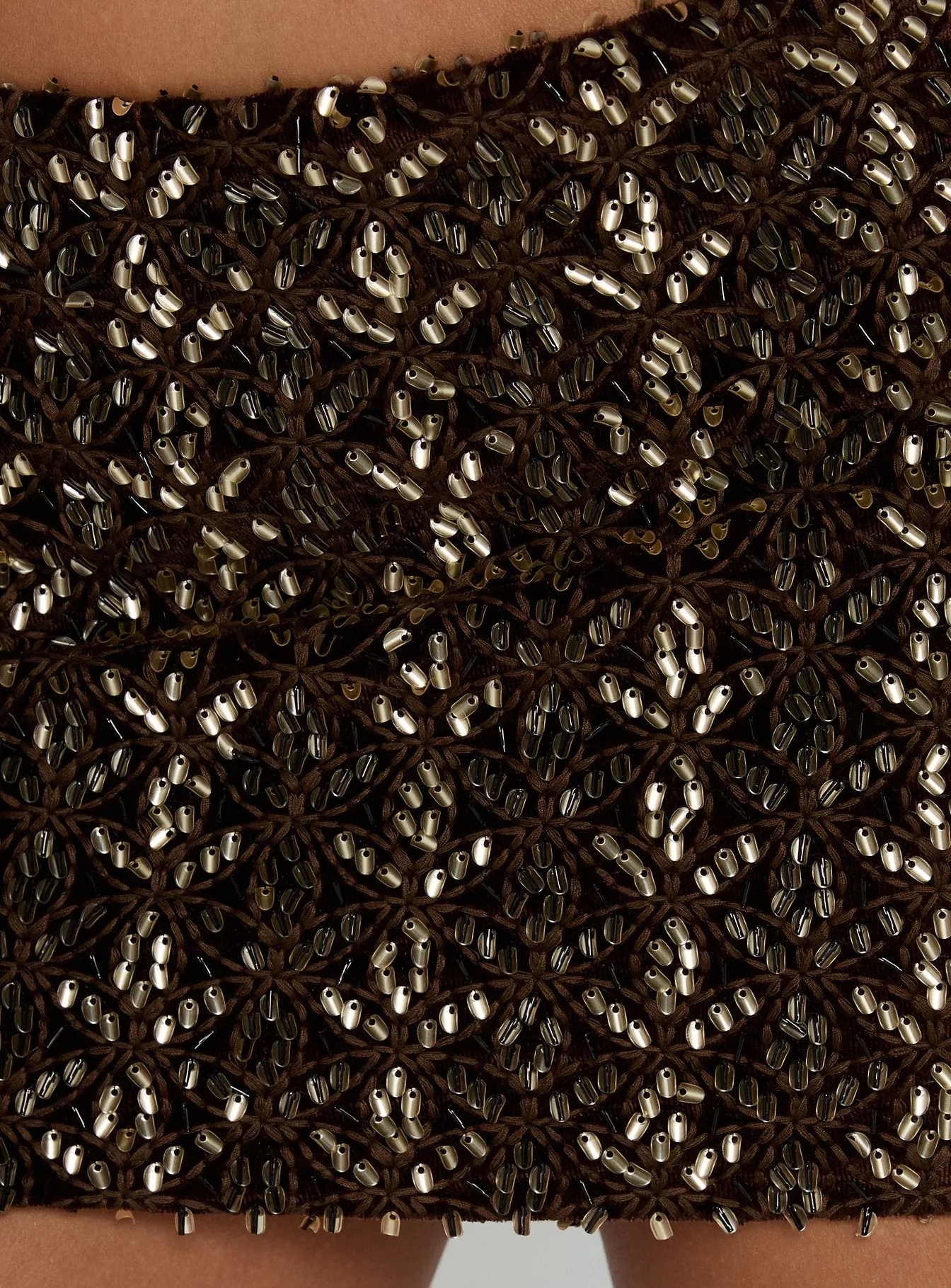 Zaraya Sequin Mini Skirt Brown sold by Princess Polly product image thumbnail 5