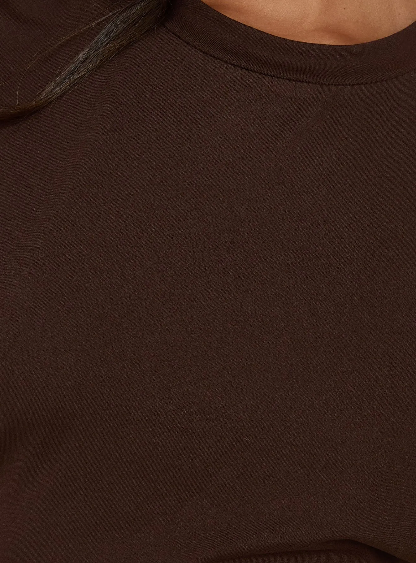Hunni Ruched Shirt Mini Dress Brown sold by Princess Polly product image thumbnail 5