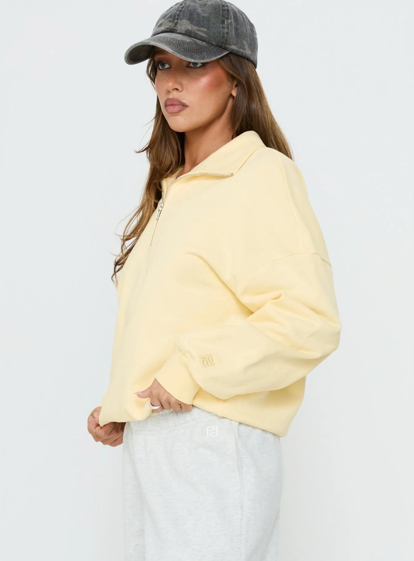 Rozanna 1/4 Zip Jumper Butter sold by Princess Polly product image thumbnail 3