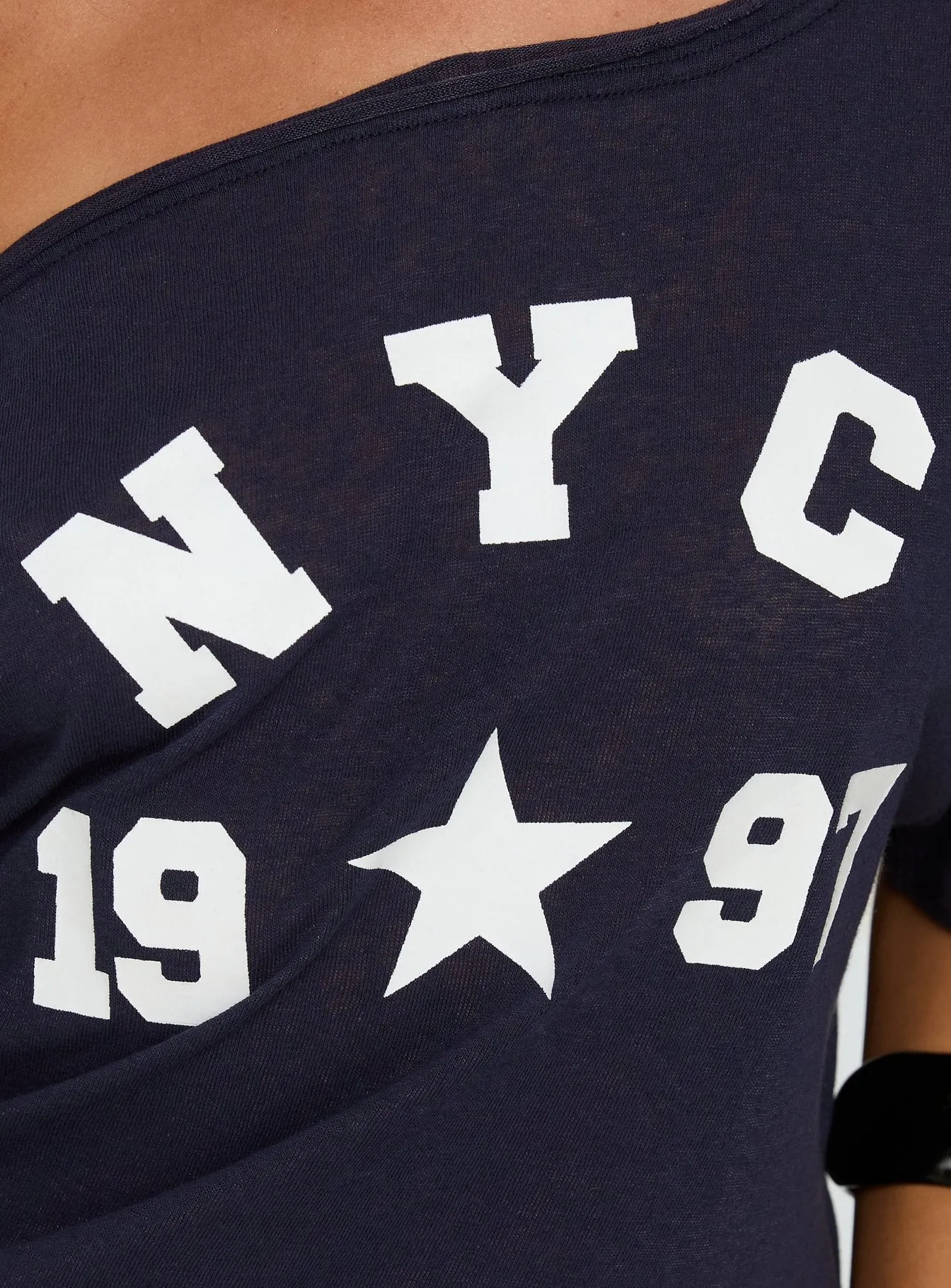 NYC 1997 Loose Graphic Tee Navy sold by Princess Polly product image thumbnail 5