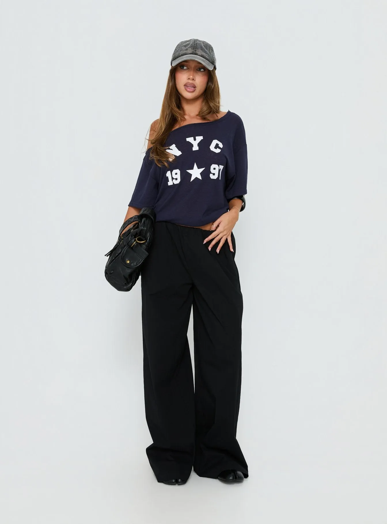 NYC 1997 Loose Graphic Tee Navy sold by Princess Polly product image thumbnail 2