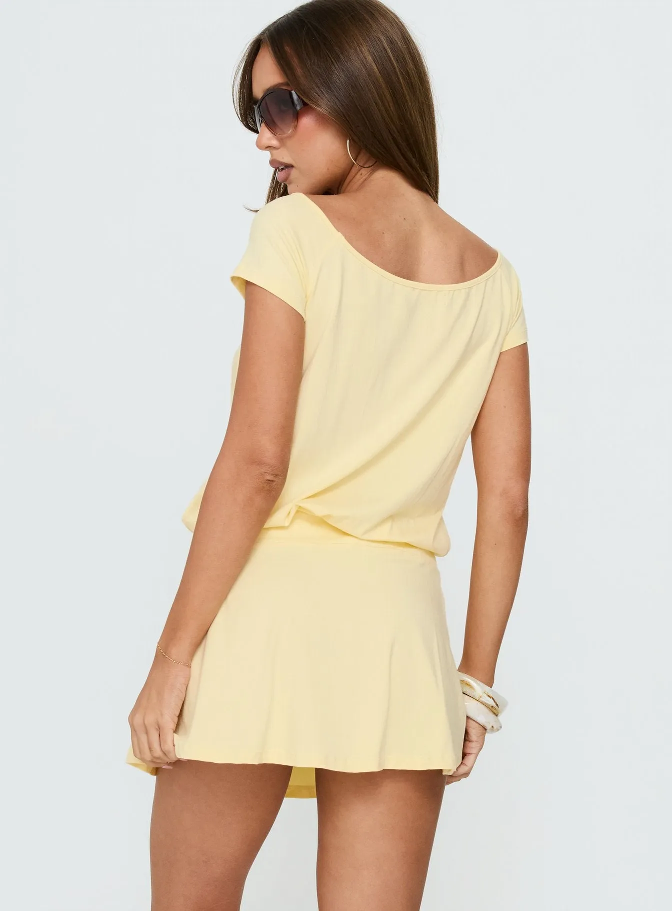 Papino Mini Dress Lemon sold by Princess Polly product image thumbnail 4