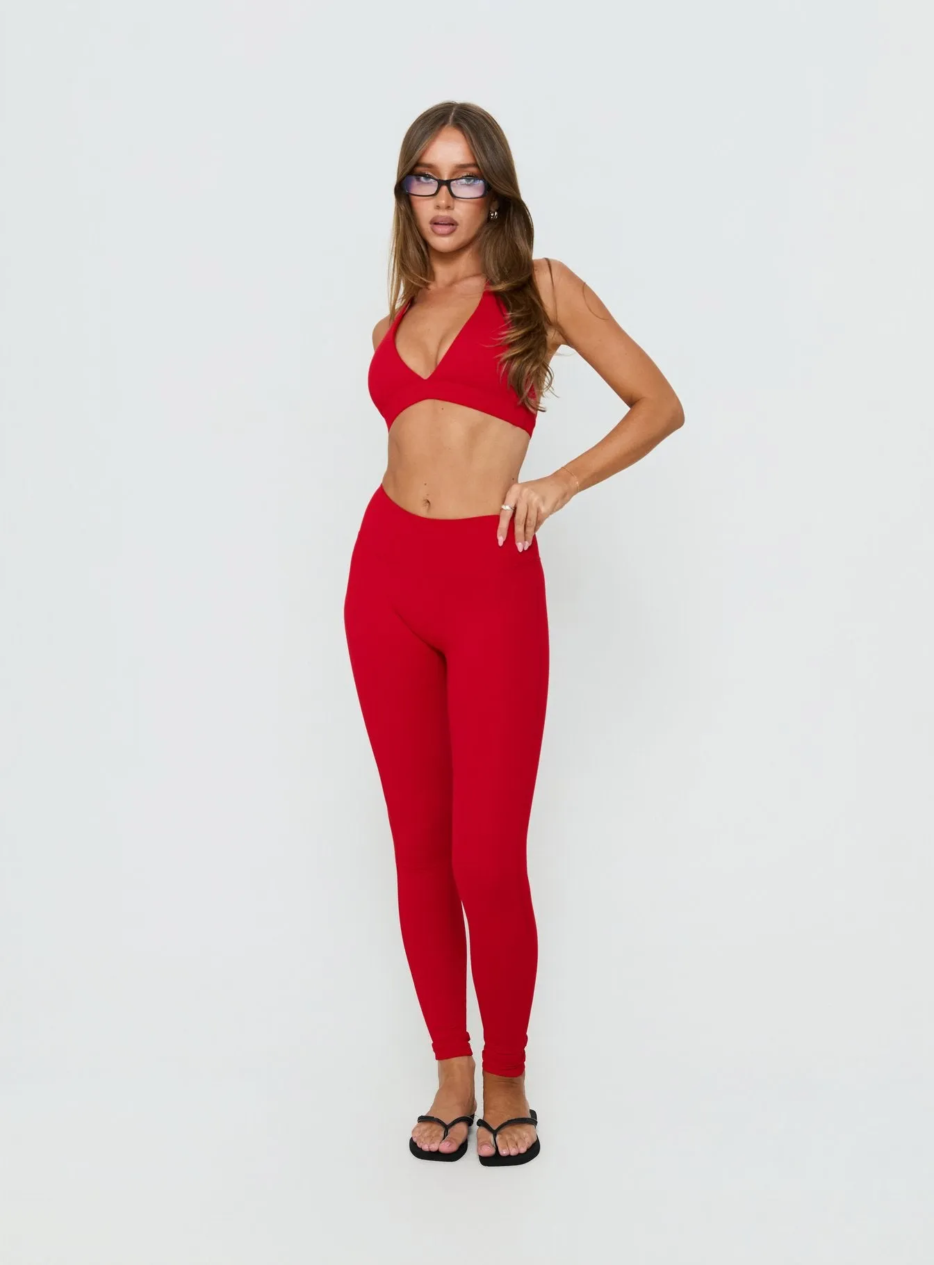 Peak Performance Active Leggings Red sold by Princess Polly product image thumbnail 3