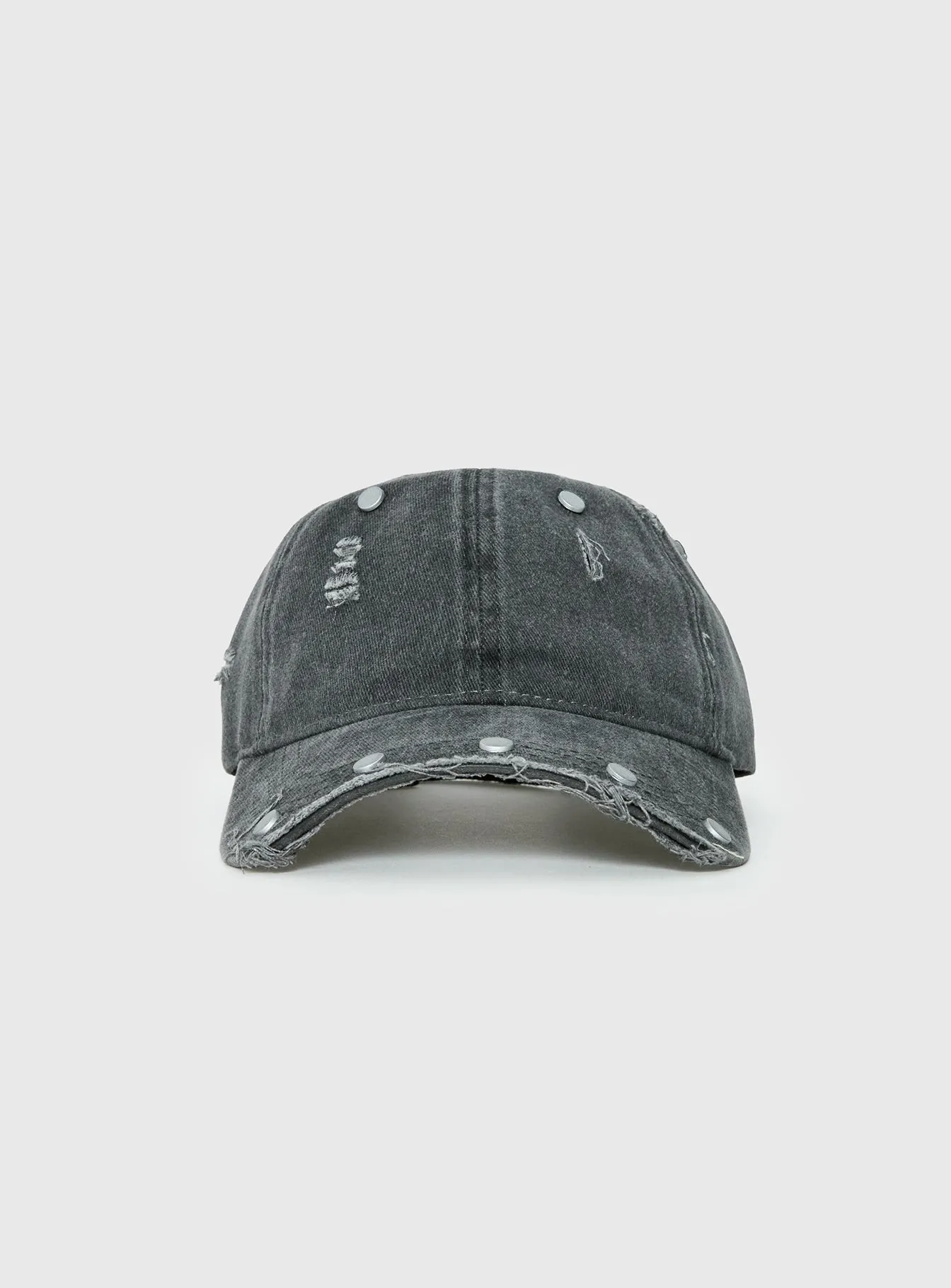 Night Shift Distressed Stud Cap Black sold by Princess Polly product image thumbnail 2