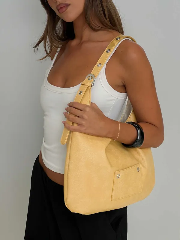 Dreamea Shoulder Bag Yellow made by Princess Polly