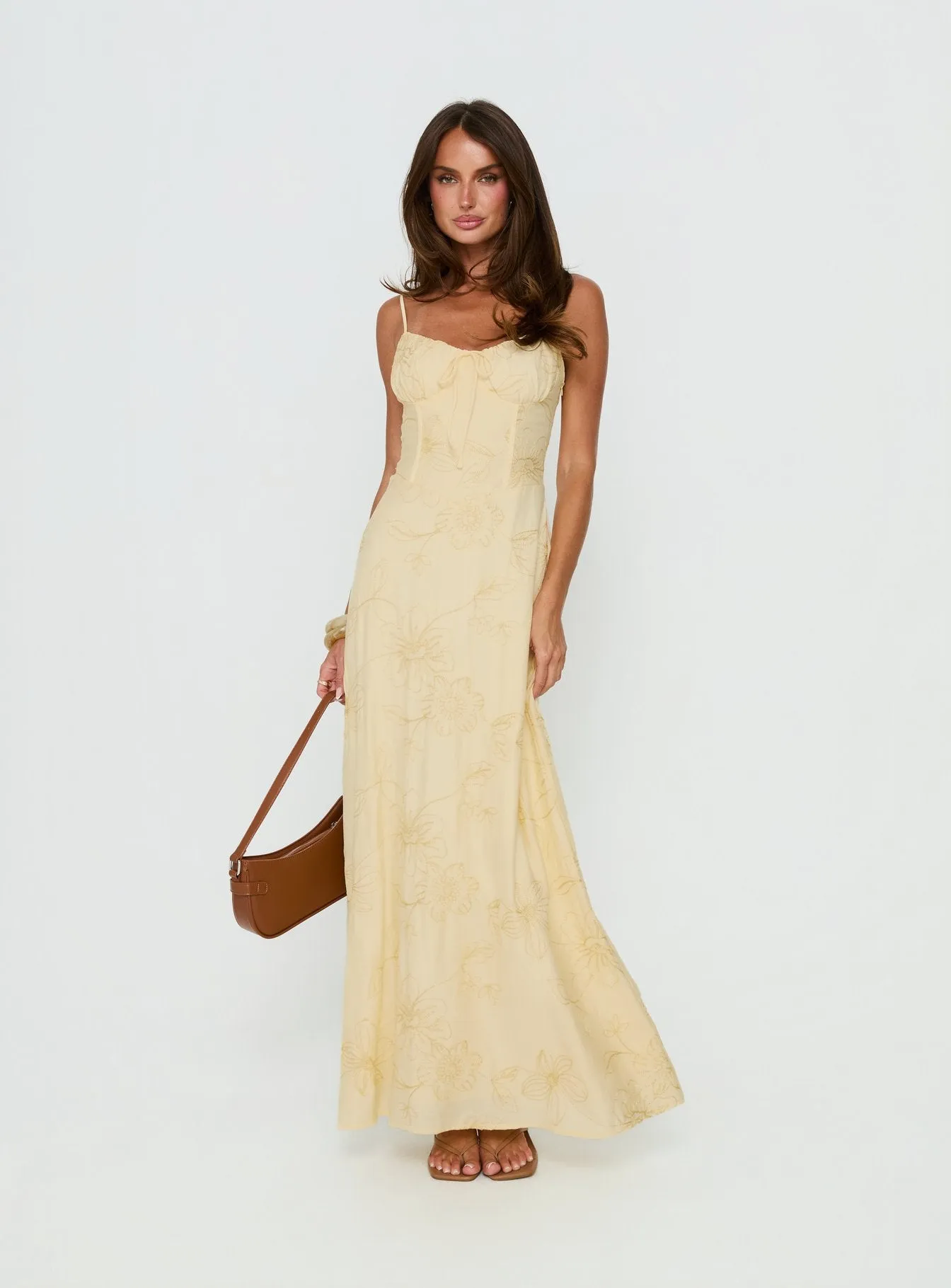 Members Only Maxi Dress Lemon sold by Princess Polly product image thumbnail 2