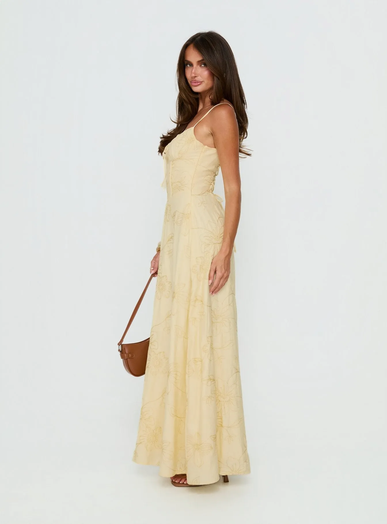 Members Only Maxi Dress Lemon sold by Princess Polly product image thumbnail 3