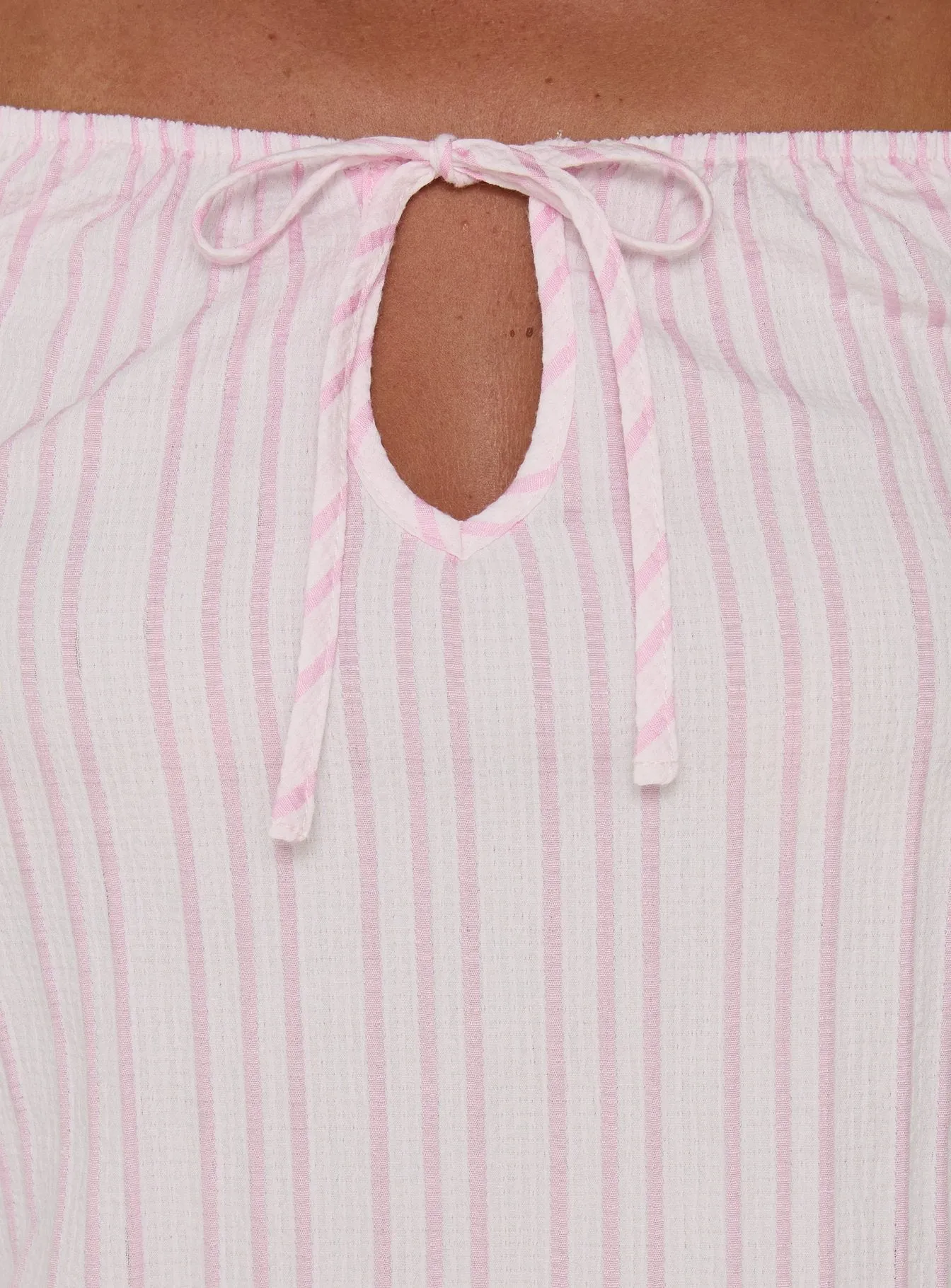 Calthea Puff Sleeve Top Pink Stripe sold by Princess Polly product image thumbnail 5