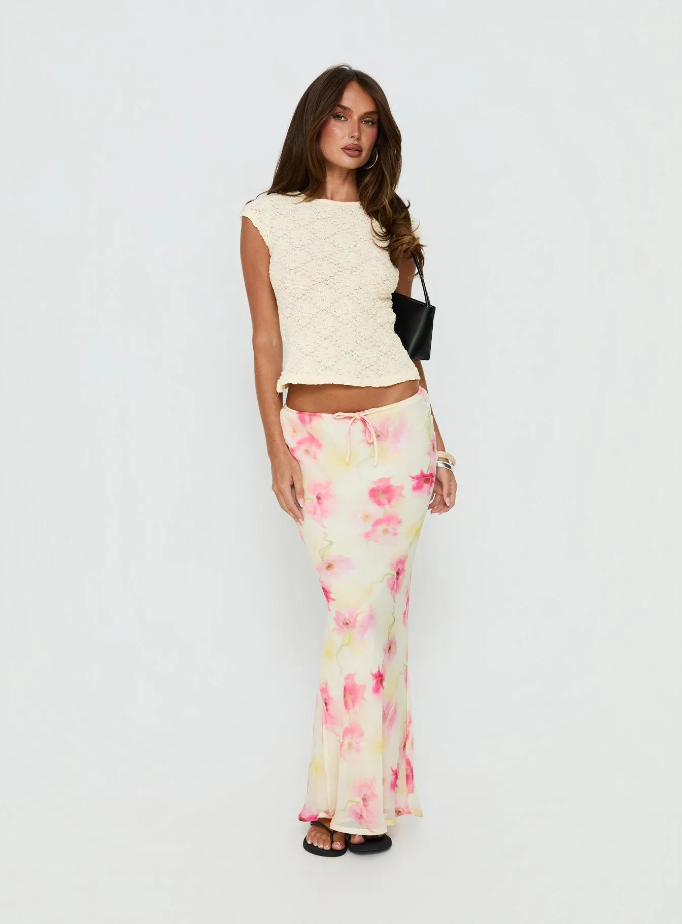 Mercer Maxi Skirt Yellow Floral sold by Princess Polly product image thumbnail 2
