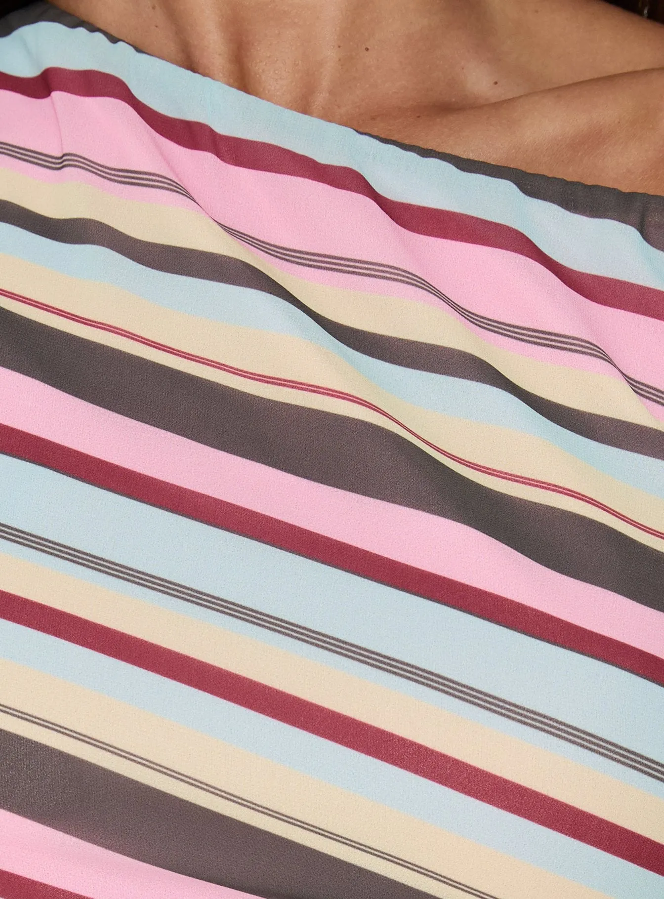 Ambrozia Asymmetrical Top Multi Stripe sold by Princess Polly product image thumbnail 5