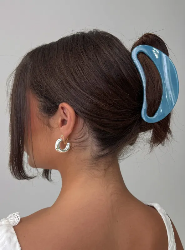 Say My Name Hair Clip Blue made by Princess Polly