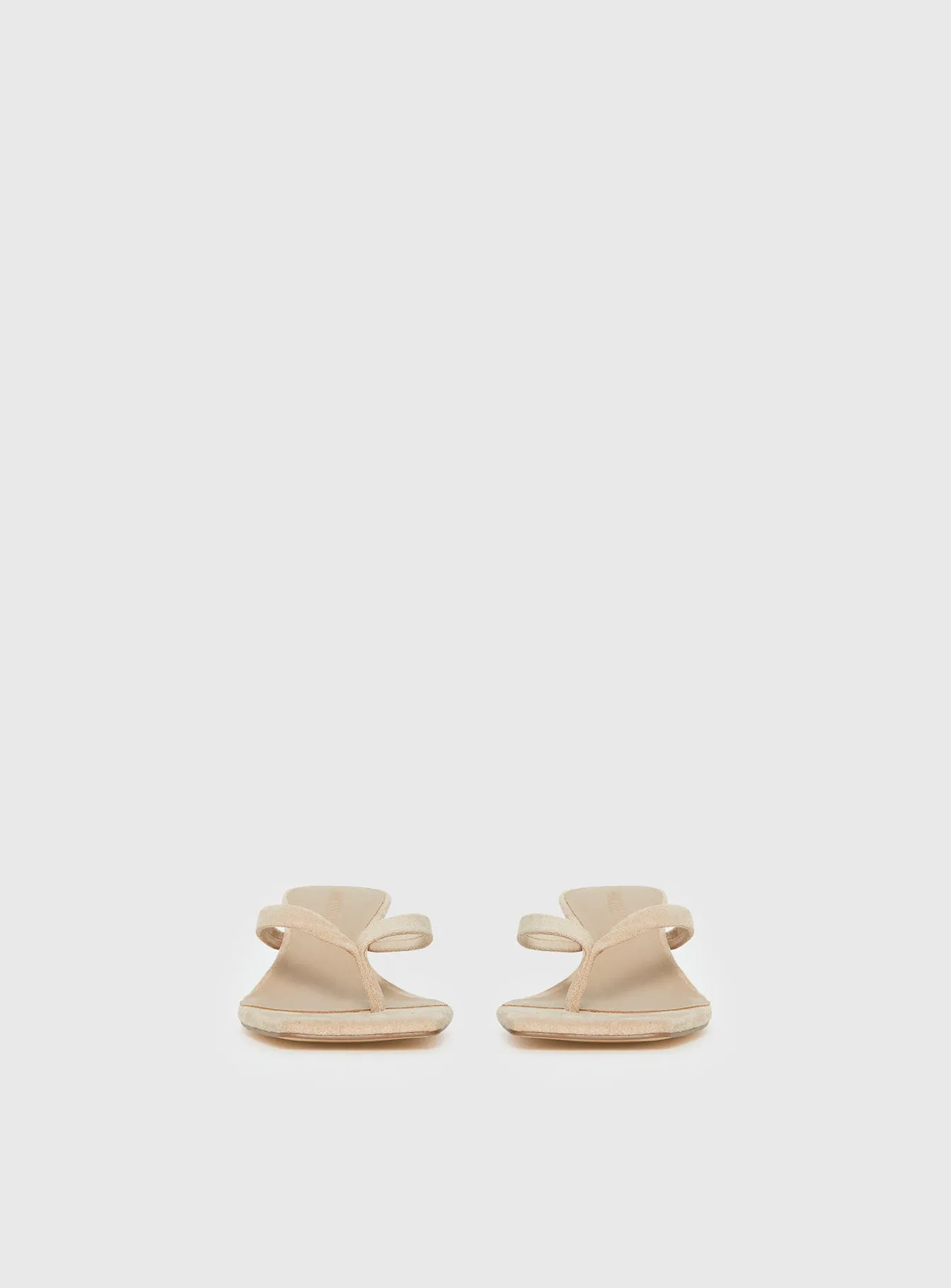 So Exclusive Faux Suede Thong Heels Tan sold by Princess Polly product image thumbnail 3