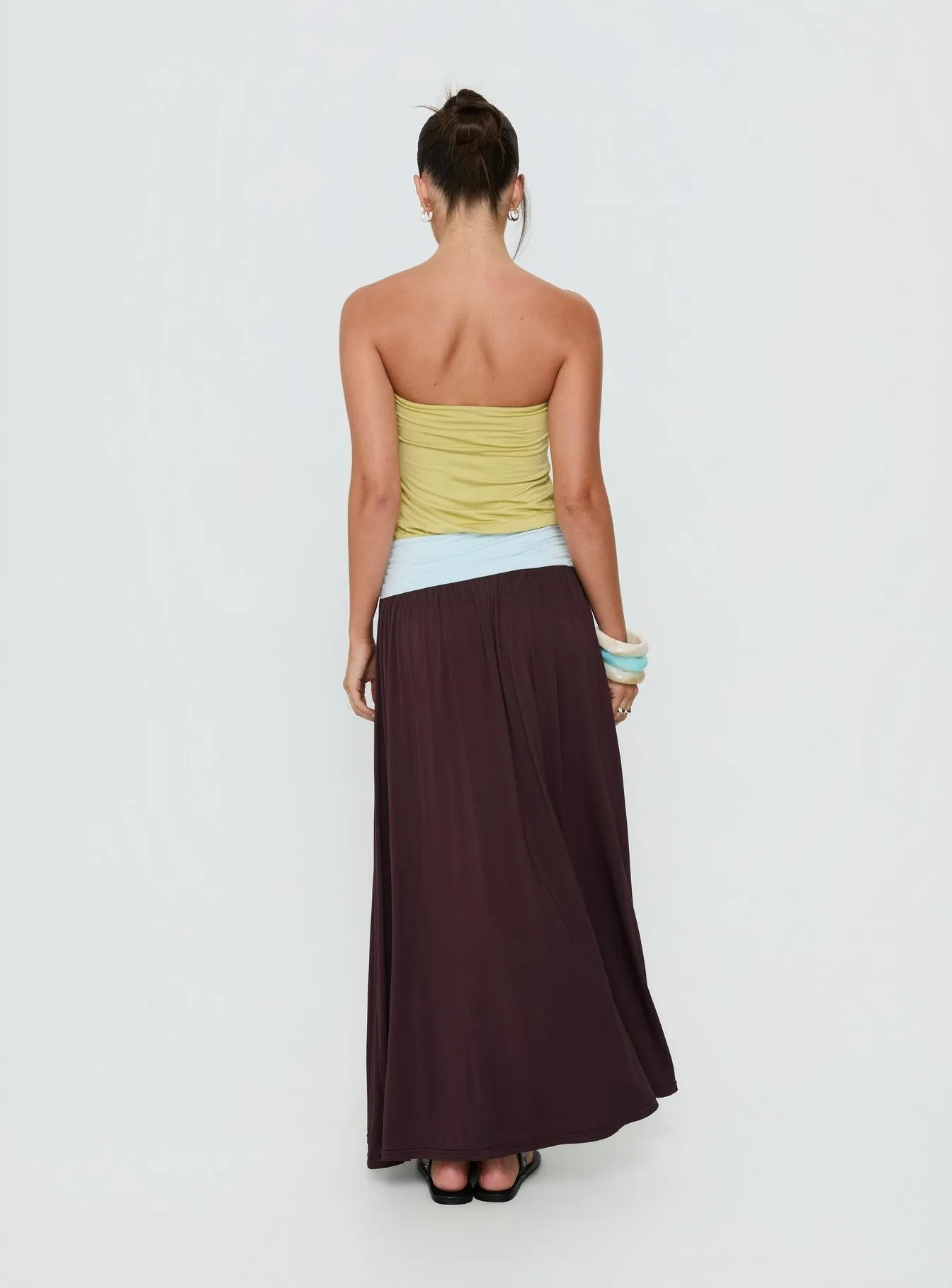 Heart Swarm Colour Block Strapless Maxi Dress Multi sold by Princess Polly product image thumbnail 5