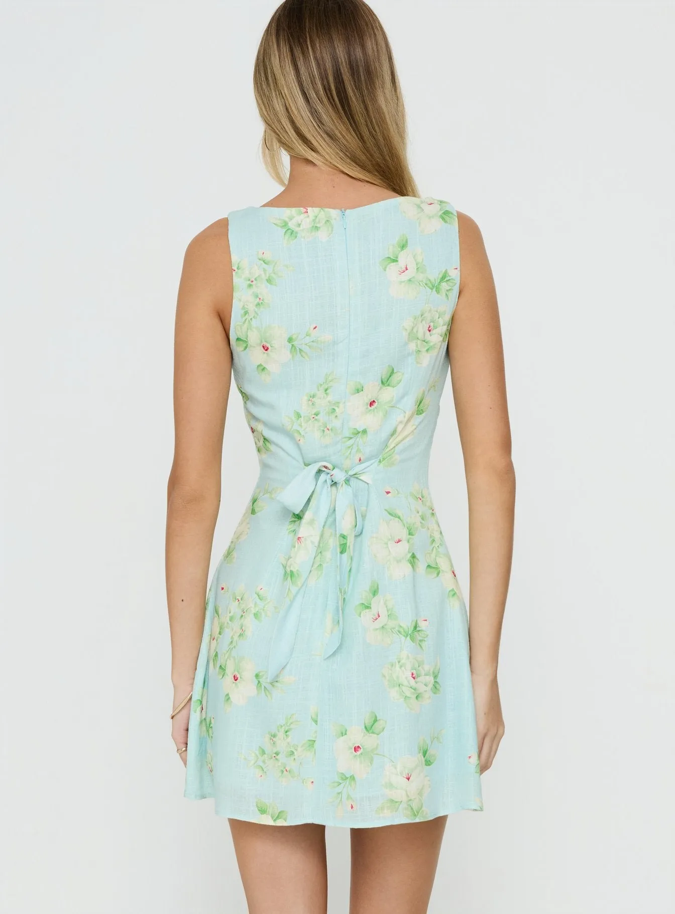 Alfalfa Mini Dress Blue Floral sold by Princess Polly product image thumbnail 4
