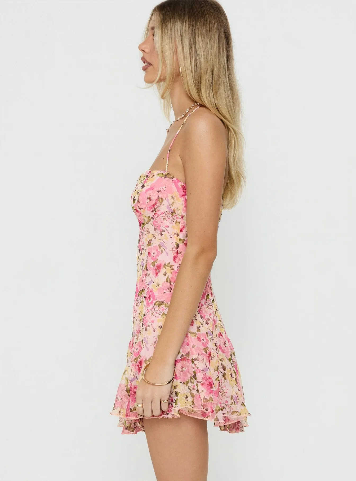 Delamere Mini Dress Pink Floral sold by Princess Polly product image thumbnail 4