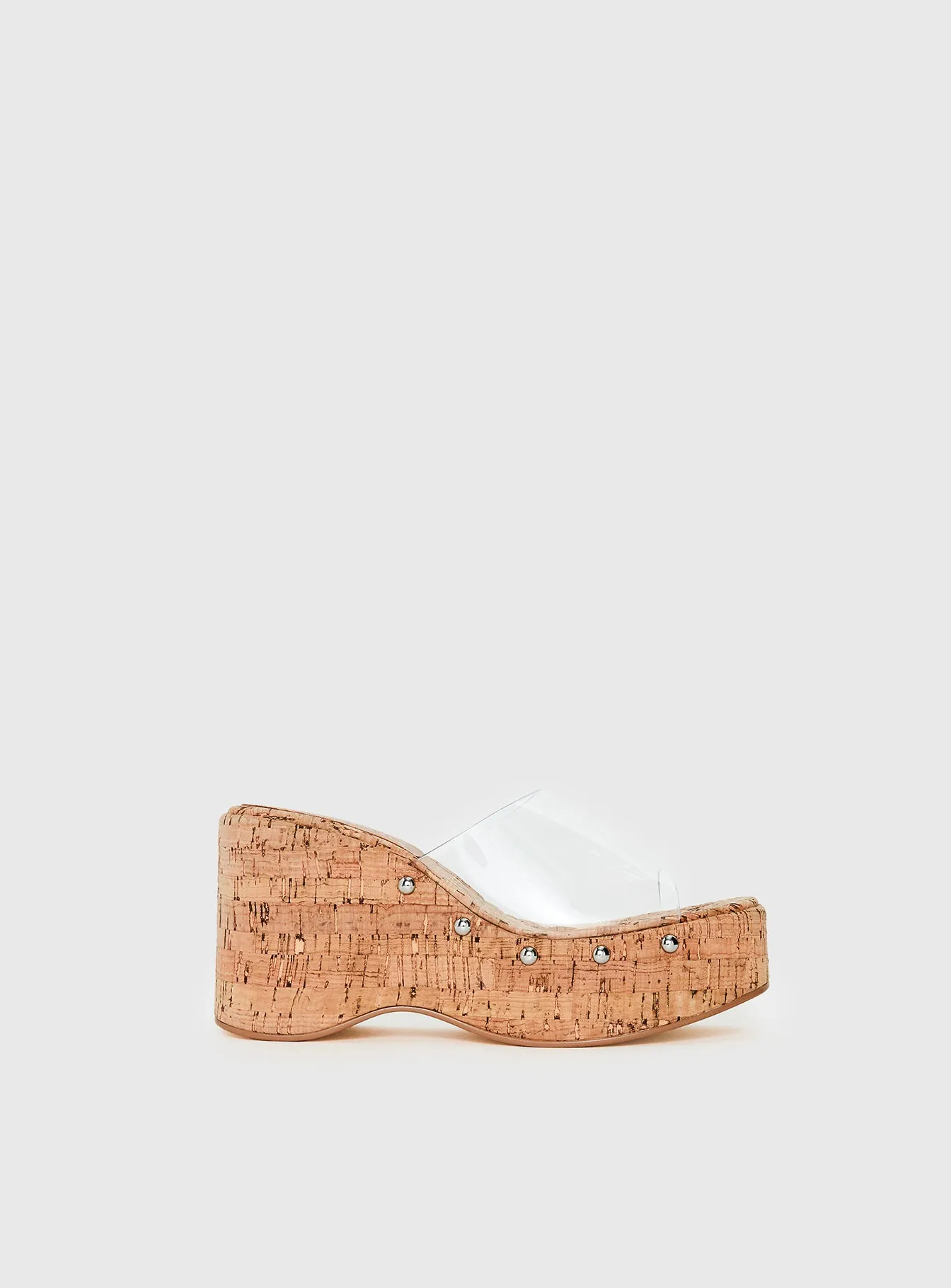 Pale Moonlight Platform Heels Cork / Clear sold by Princess Polly product image thumbnail 2