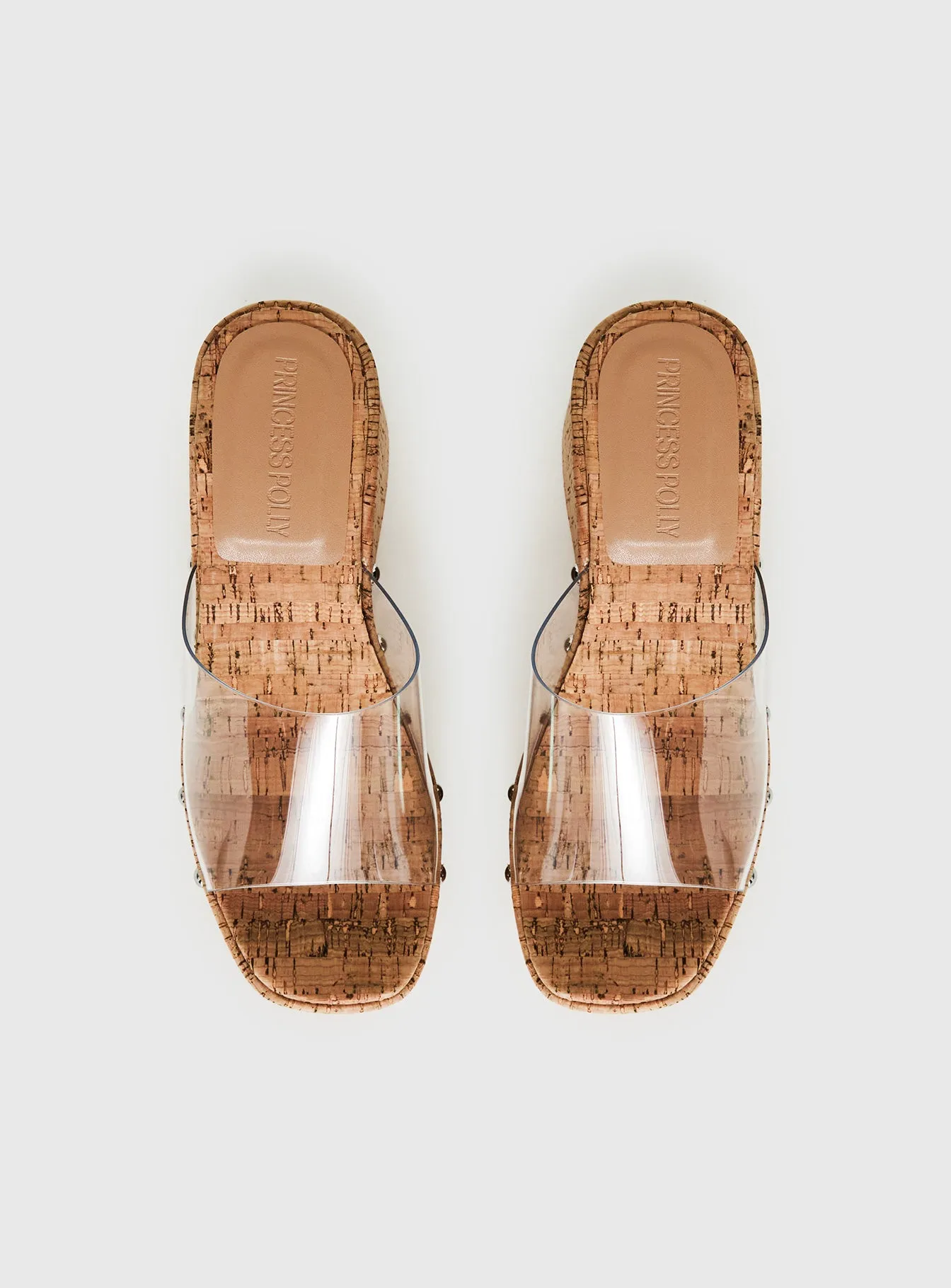 Pale Moonlight Platform Heels Cork / Clear sold by Princess Polly product image thumbnail 5