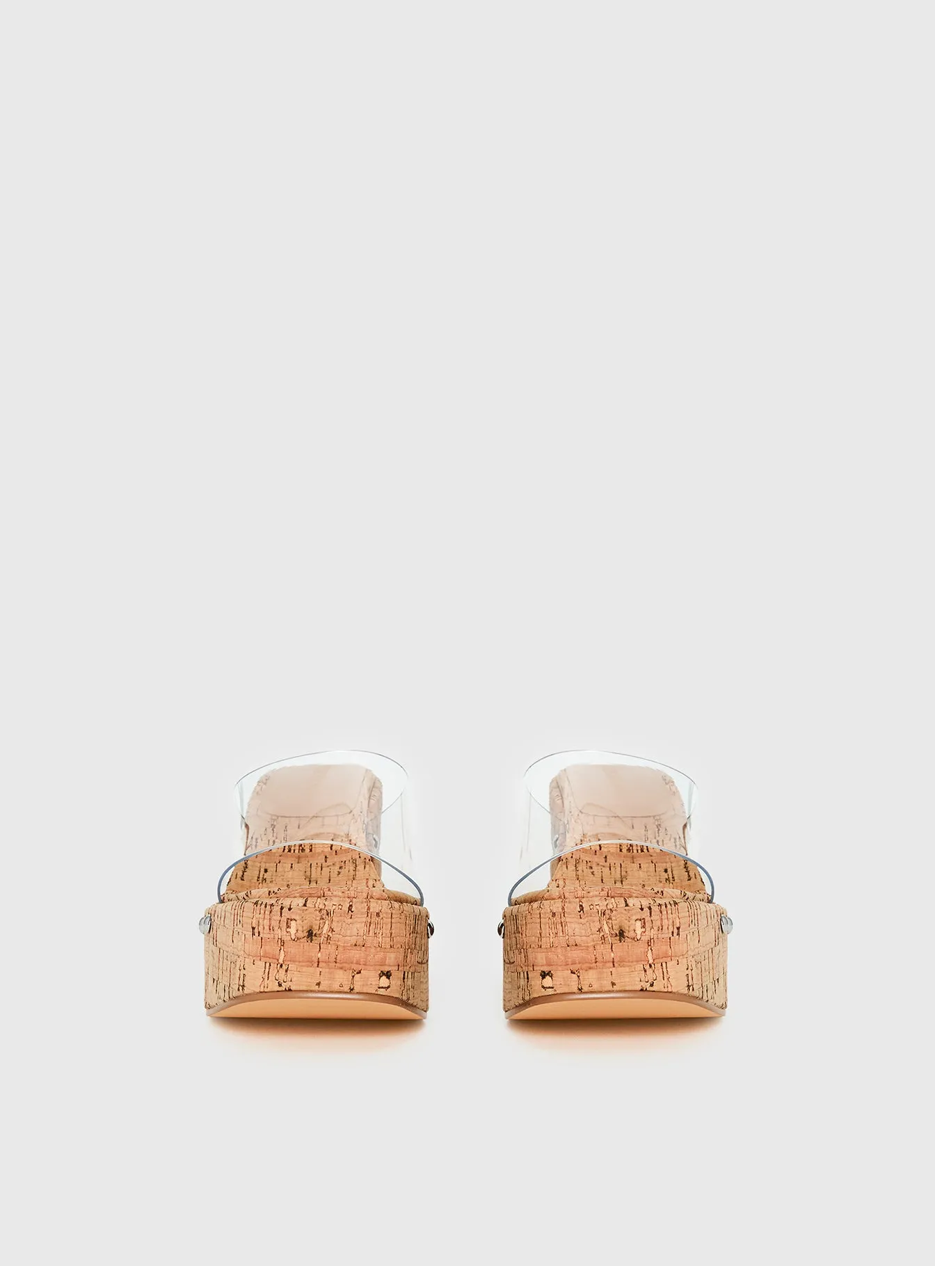 Pale Moonlight Platform Heels Cork / Clear sold by Princess Polly product image thumbnail 3
